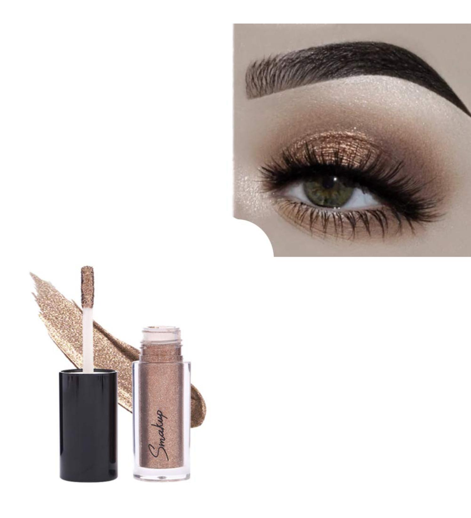Glitter EyeShadow Liquid Waterproof Liquid Eye Shadow Shimmer Long Lasting Eyeshadow - Buy Online on GoSupps.com