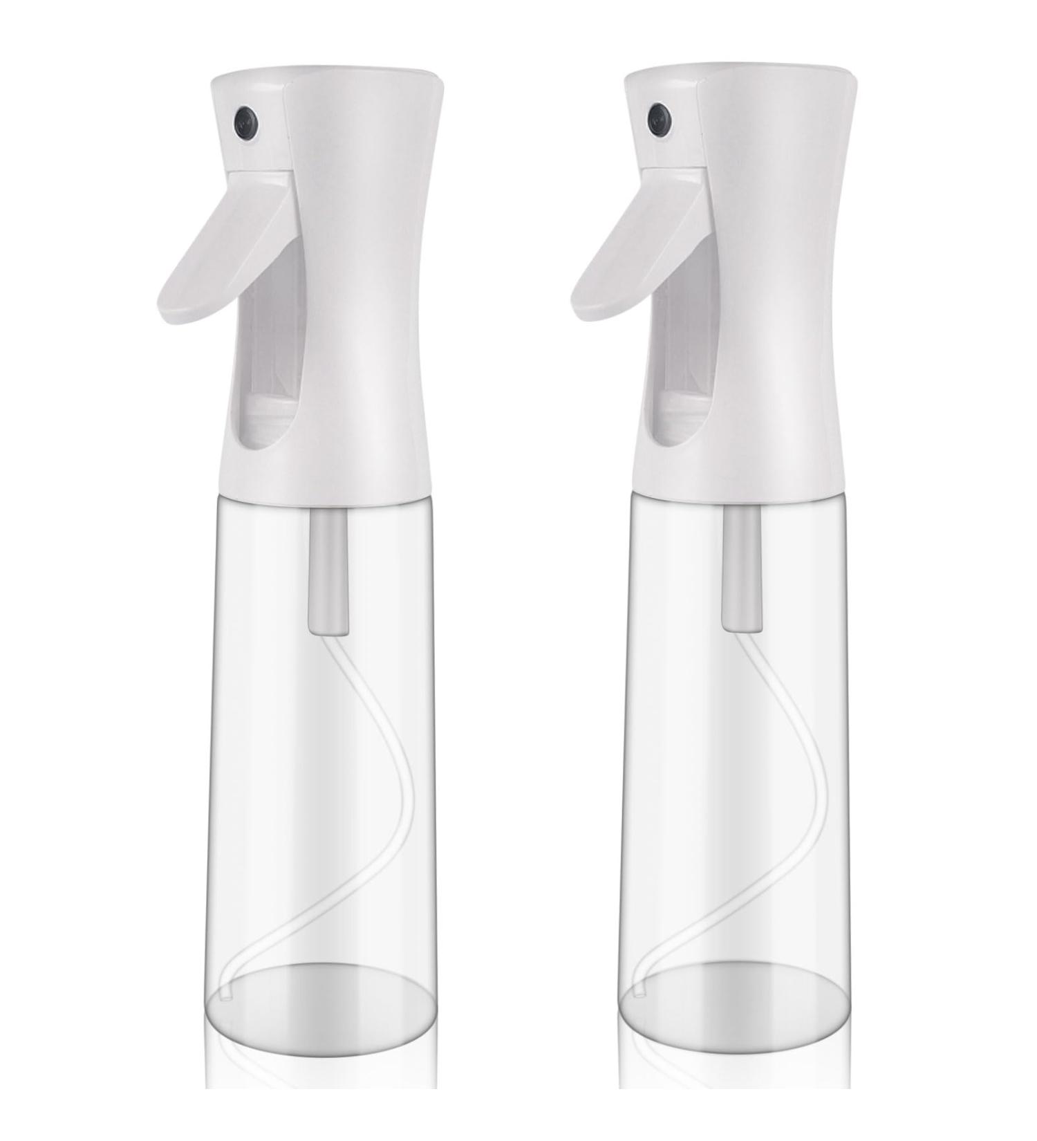 Buy 2 Pack 300ml Ultra Fine Spray Bottles for Hair & Plants - Transparent Hairdresser & Garden Spray Bottles | International Shipping - Buy Online on GoSupps.com