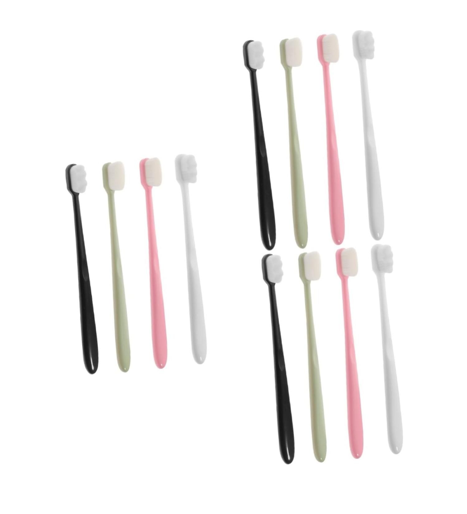 Healeeved 12 Pcs Soft Travel Toothbrush Set for Adults & Kids - Portable Eco-Friendly Household Toothbrushes - Buy Online on GoSupps.com