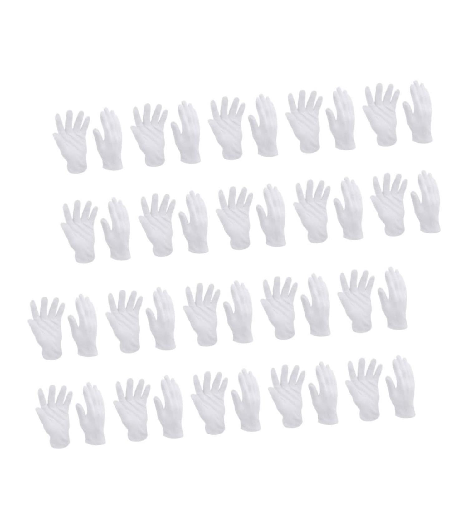 WOFASHPURET 16 Pairs White Cotton Gloves Moisturizing Gloves Mens to Sleep Miss Washable Jewelry - Buy Online on GoSupps.com