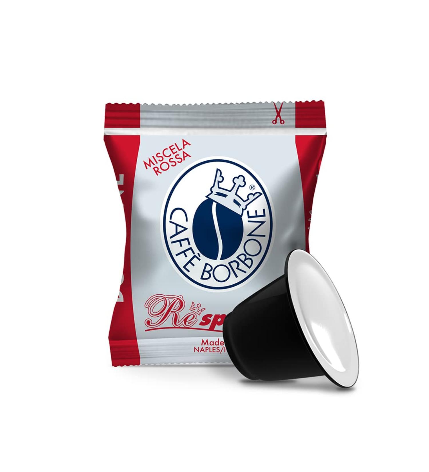 Caff Borbone Respresso Red Blend - 50 Capsules - Compatible with Nespresso * home coffee machines - Buy Online on GoSupps.com