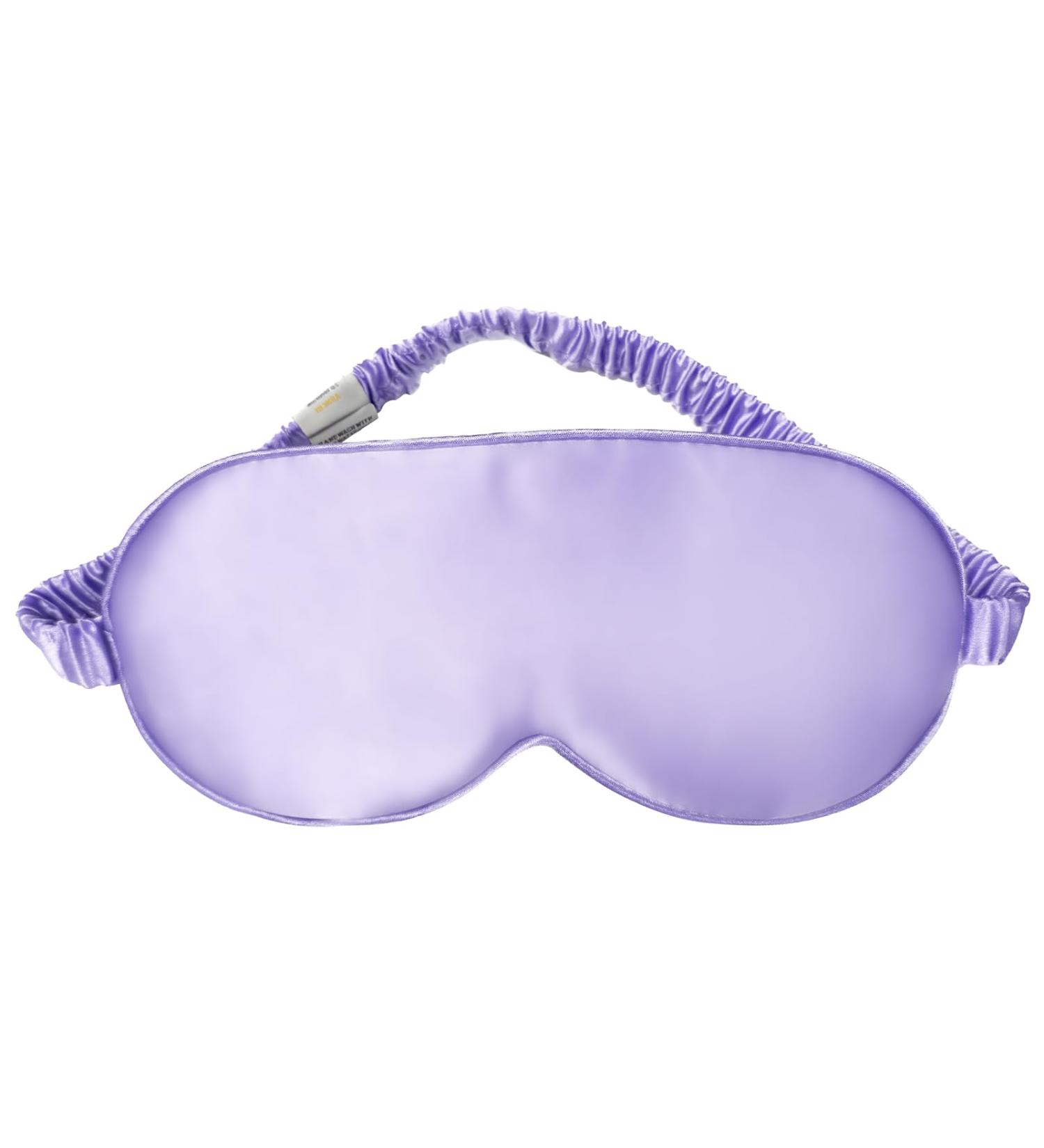 Yunchi 100% Silk Sleep Mask for Men & Women - 19 Momme Mulberry Silk Eye Mask - Elegant Violet Comfort & Style - Buy Online on GoSupps.com