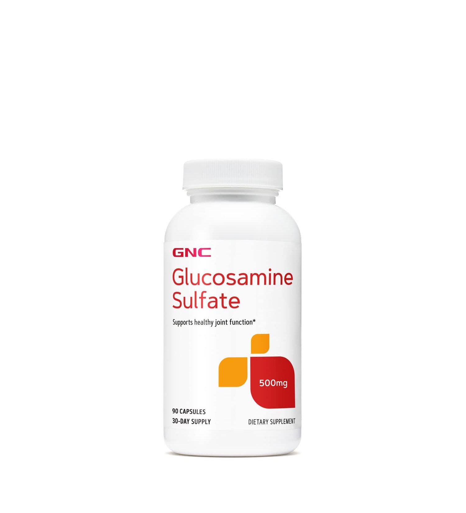 GNC Glucosamine Sulfate 500mg - 90 Capsules | Joint Support Supplement - Buy Online on GoSupps.com