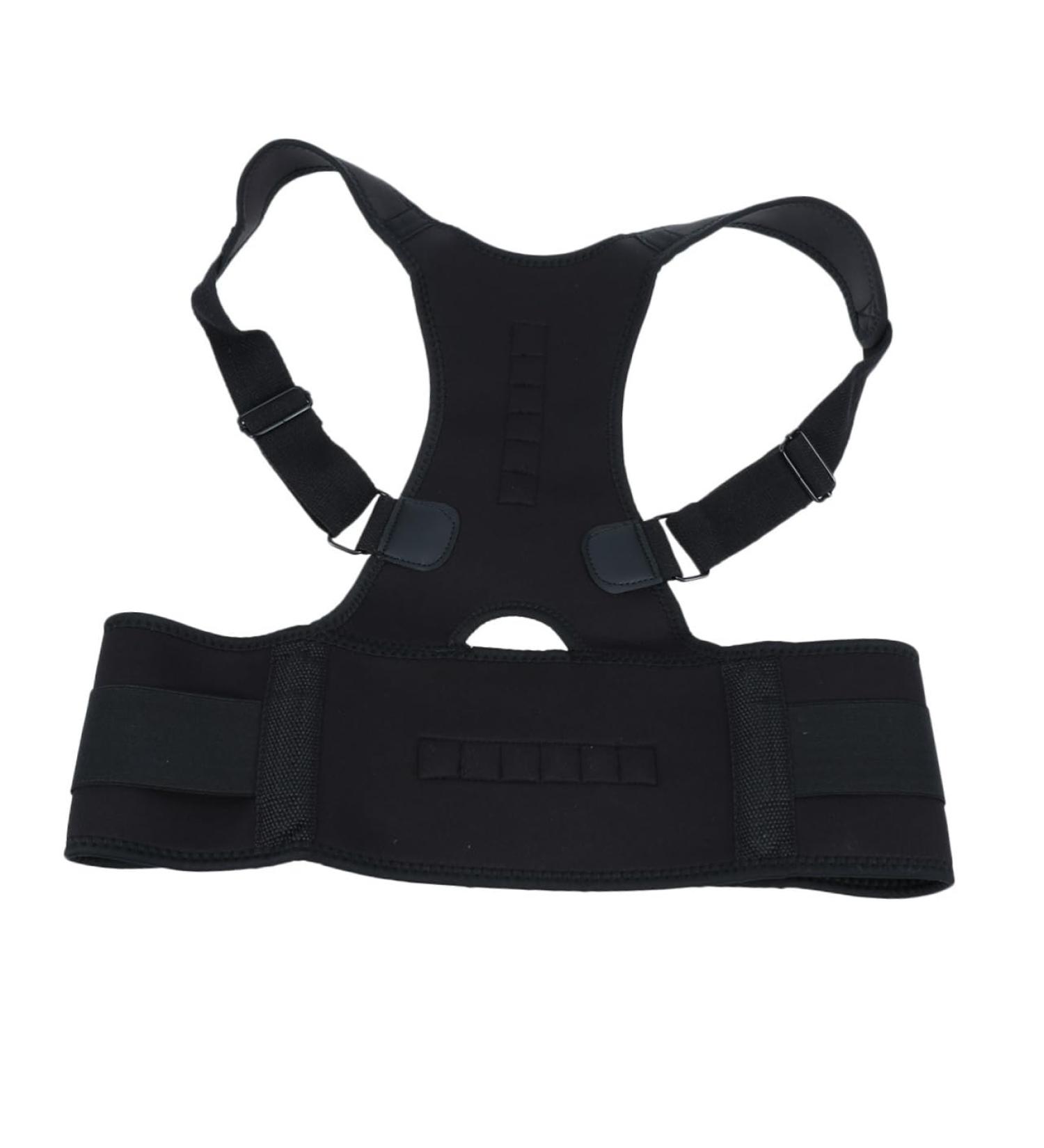 KALLORY Posture Brace for Women & Men - Adjustable Posture Corrector Belt - Improve Posture & Comfort - Black - Buy Online on GoSupps.com