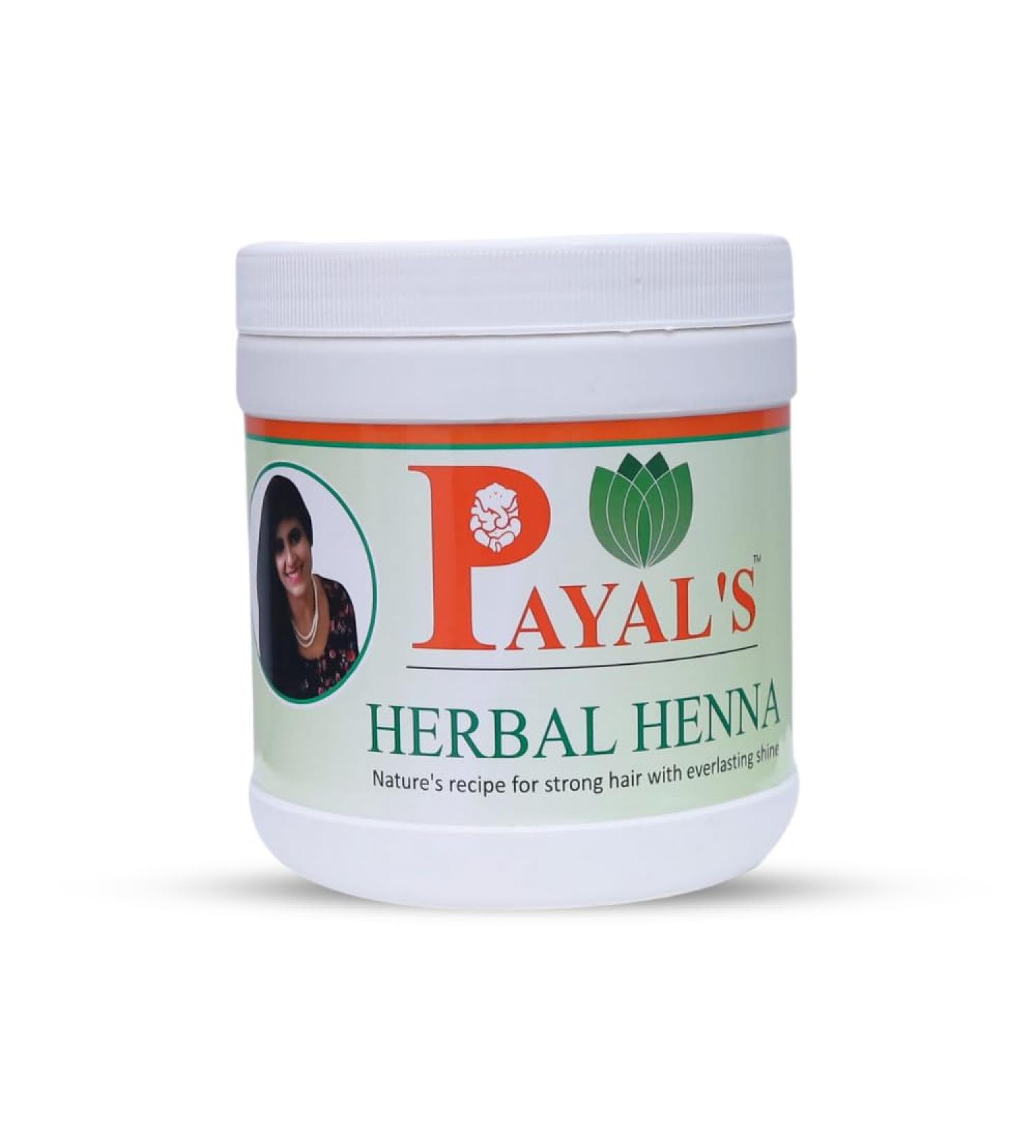 Buy Payal's Herbal Henna 500gm Premium Quality Natural Hair Dye for All Hair Types | Fast International Shipping - Buy Online on GoSupps.com