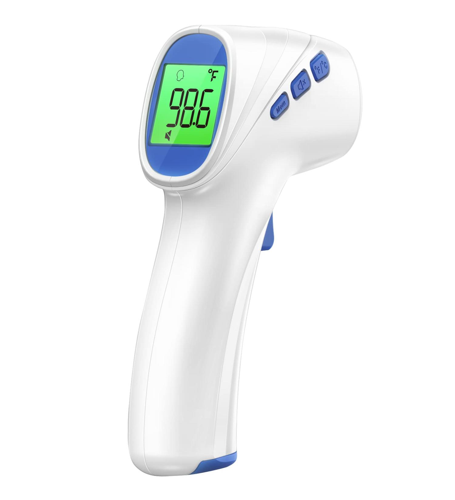 Touchless Forehead and Object Thermometer - Fast & Accurate Dual-Mode 2 in 1 - White - Buy Online on GoSupps.com