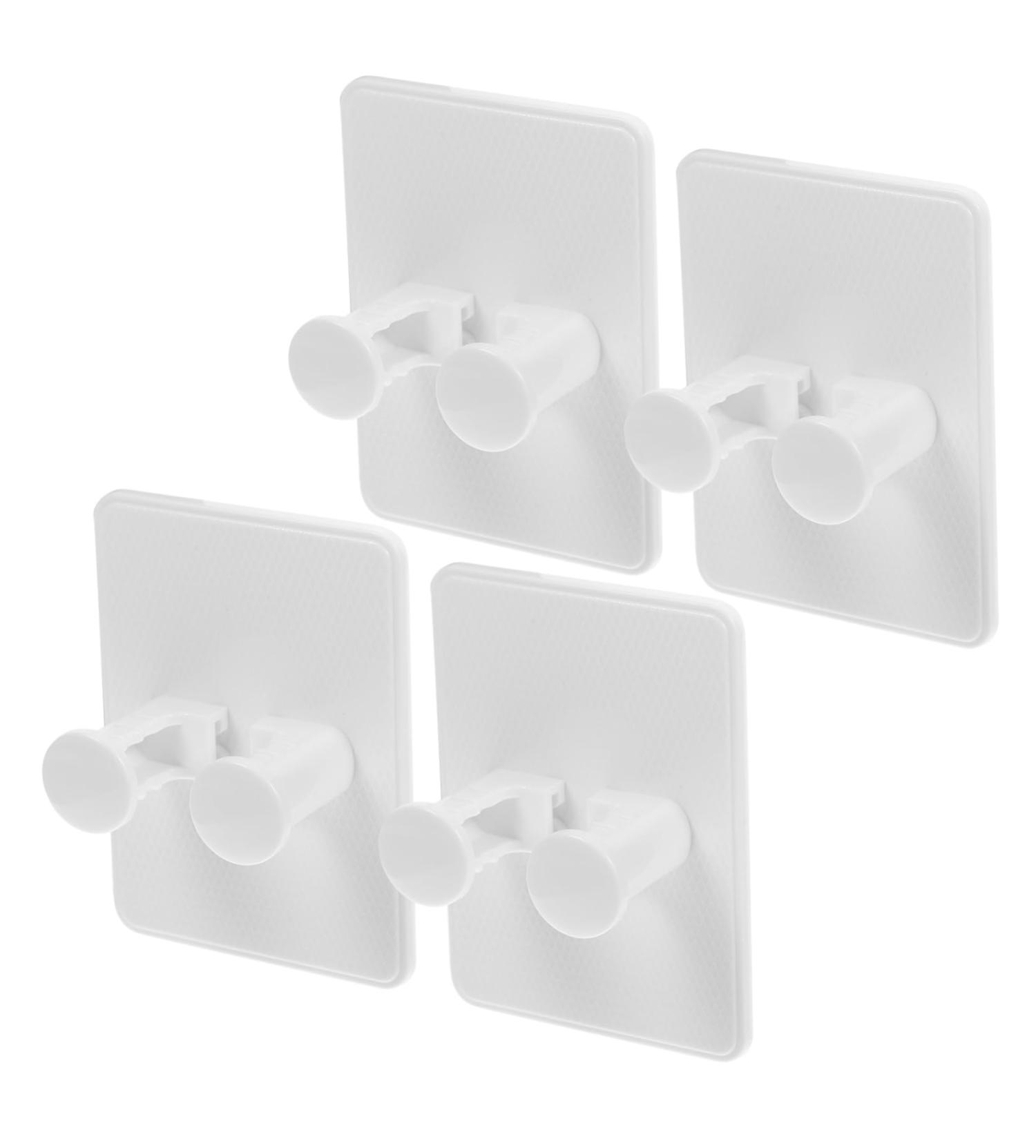 Shop Hapinary 4-Piece Shower Hooks Organizer - Razor & Brush Stands - Durable ABS Luffa Holder - No Punch White Design - International Shipping Available - Buy Online on GoSupps.com