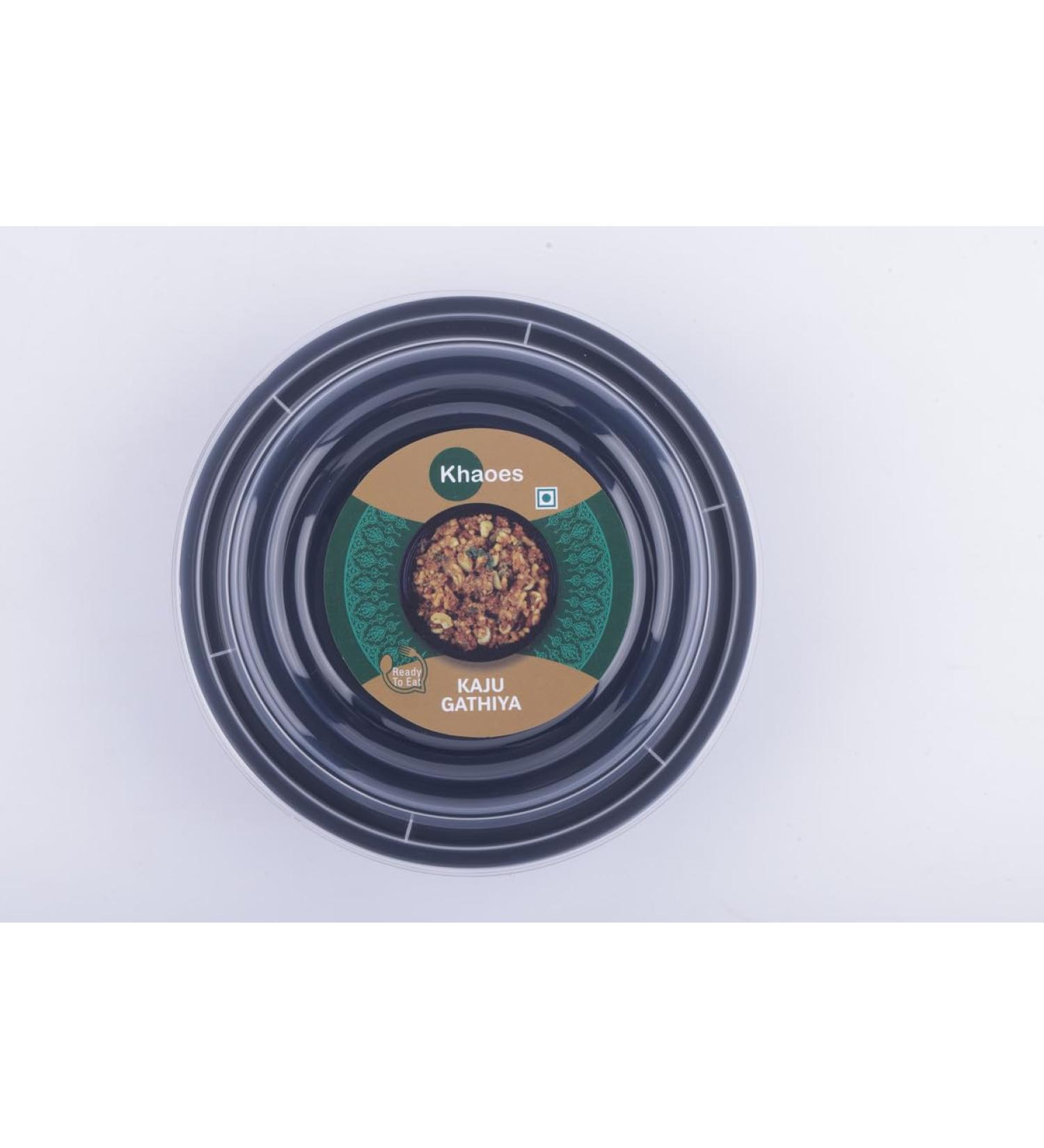 Khaoes Ready to Eat Kaju Gathiya Instant Kaju Gathiya with No Added Preservative and Colours (Item Weight : 120 gr Pack Of 1) - Buy Online on GoSupps.com