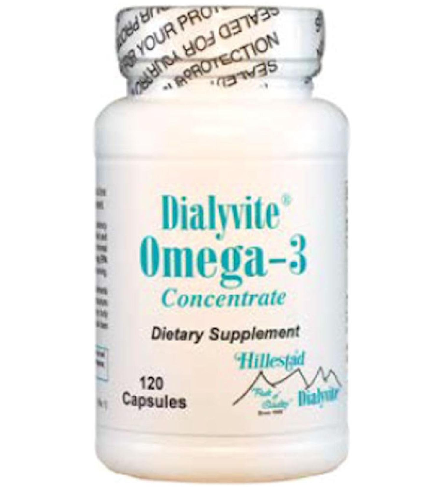 Dialyvite - Omega-3 Concentrate Dietary Supplement - 120 Gelcaps - Buy Online on GoSupps.com