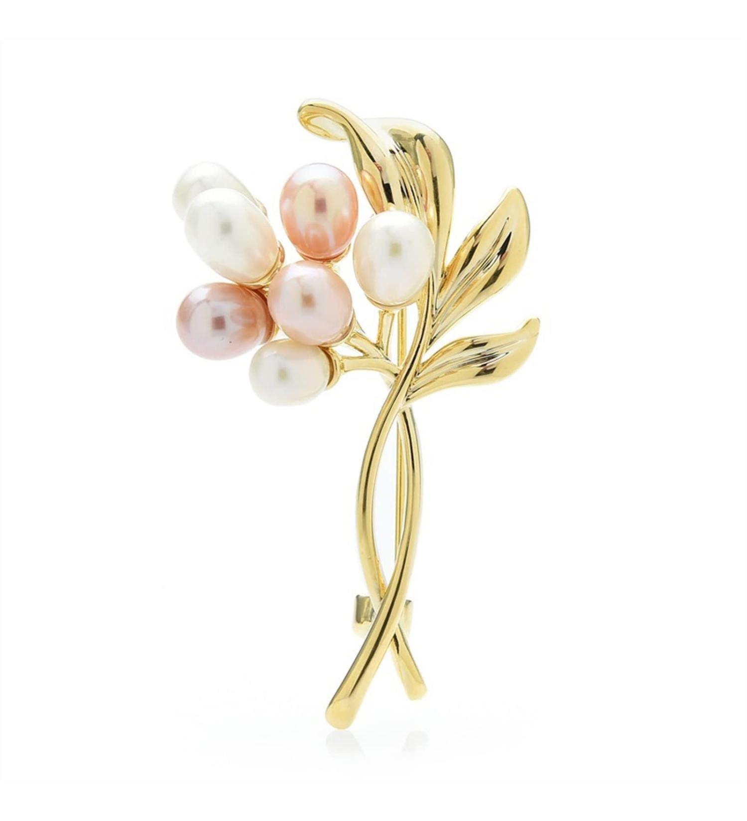 Pin Jewelry Gifts for Women Ladies Fashion Accessories Ladies Elegant Natural Flower Brooch Ladies Brooch Bouquet Flower Shape Party Banquet Brooch Brooches & Pins - Buy Online on GoSupps.com