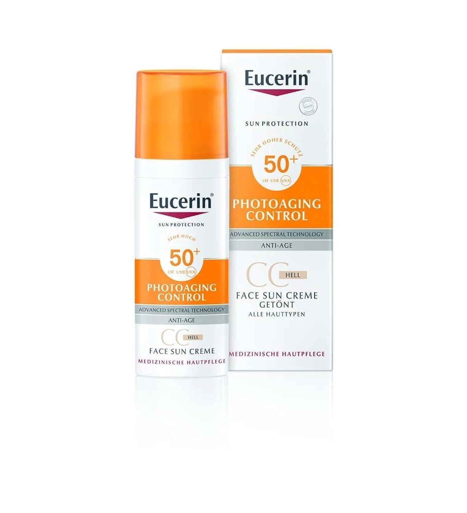 Eucerin Sun Photoaging Control SPF50+ Crema Solare Viso Colorata Naturale 50 ml