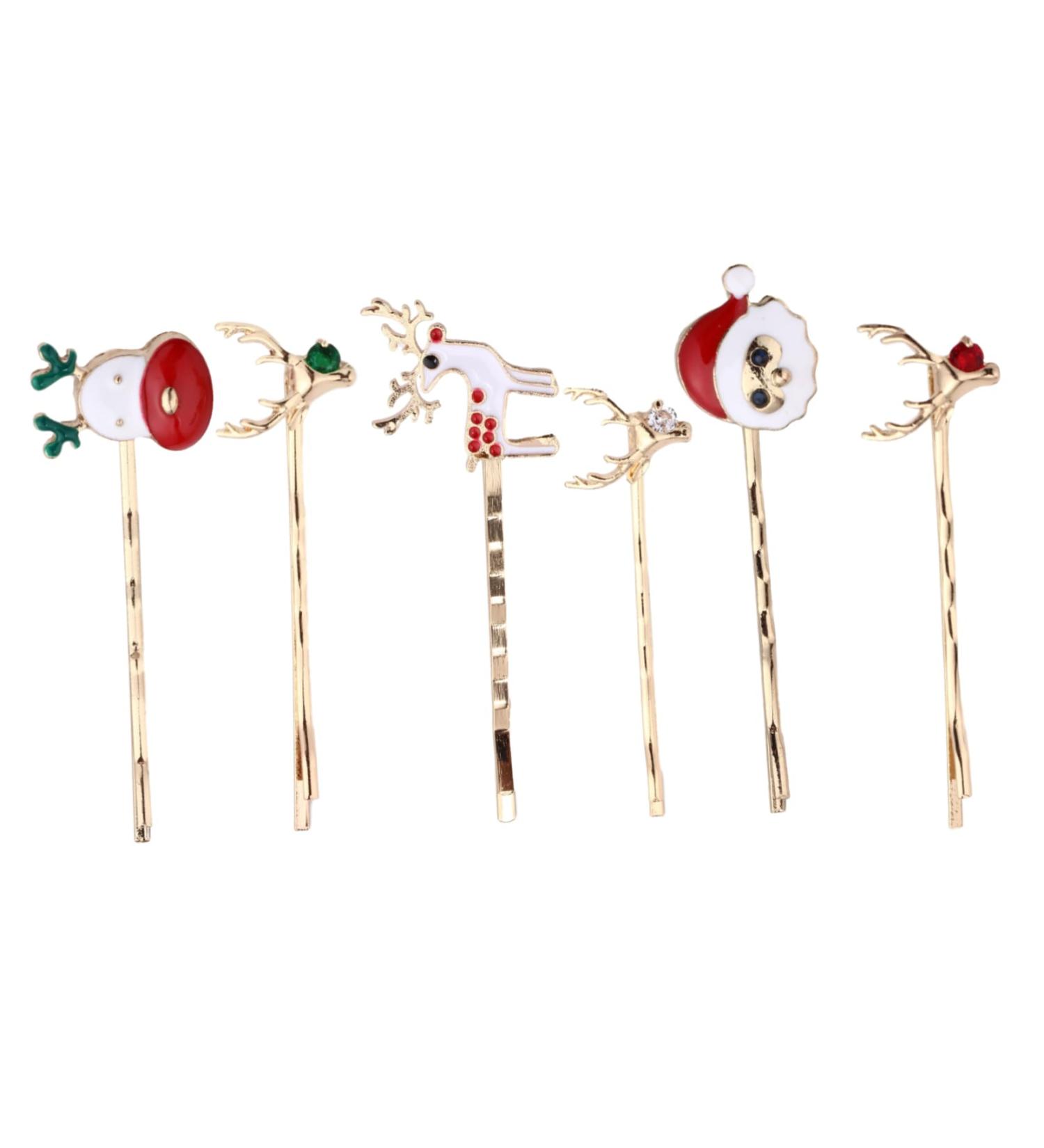 FRCOLOR 3 Christmas Hair Clips Girl Santa Hair Clip Snowman Hair Clips Cute Pin Xmas Bobby Pins Snowman Alloy Hairpins Hair Clips for Kids Party Hairpin Decorate Child Metal Cartoon - Buy Online on GoSupps.com