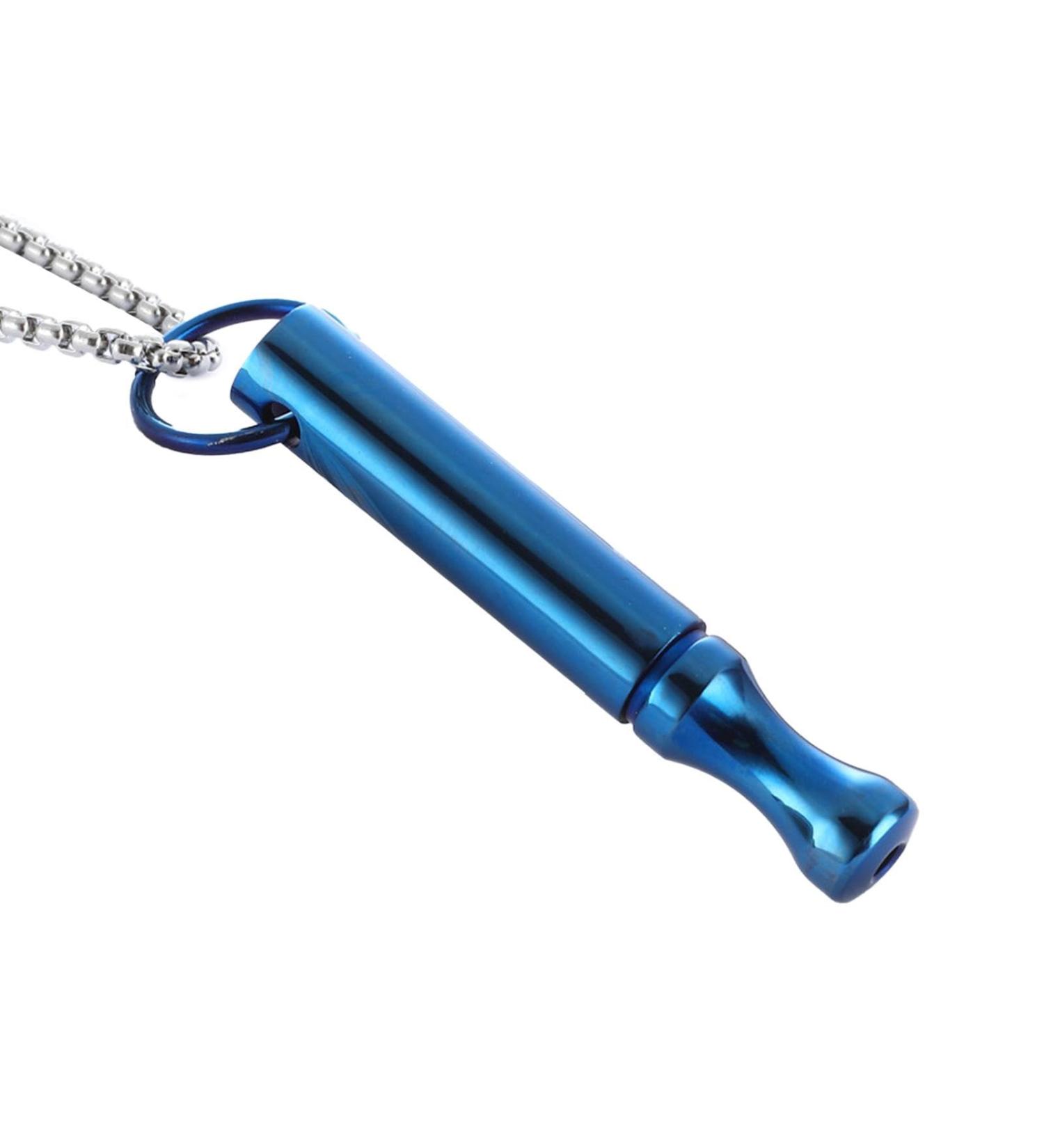 FOCCAR Stress Relief Necklace - Stress Relief Tool & Mindful Breathing Necklace - Stylish Stress Relief Meditation Pendant for Calm Meditation Breathwork & Breathing Exercise Blue+pearl Chain - Buy Online on GoSupps.com