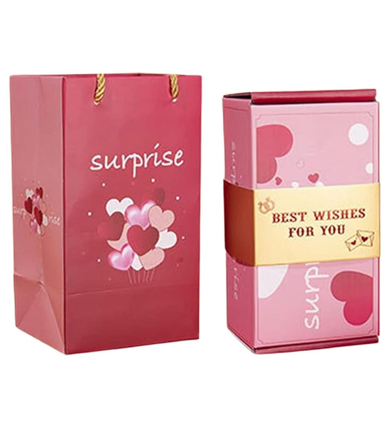 Generic Happy Birthday Surprising Boxes Bouncing Red Envelope Gift Boxes for Family Friend Neighbor Gift 12pcs Bounce Boxes Gift Boxes Gift Bags Pink BEST WISHES FOR YOU - Buy Online on GoSupps.com