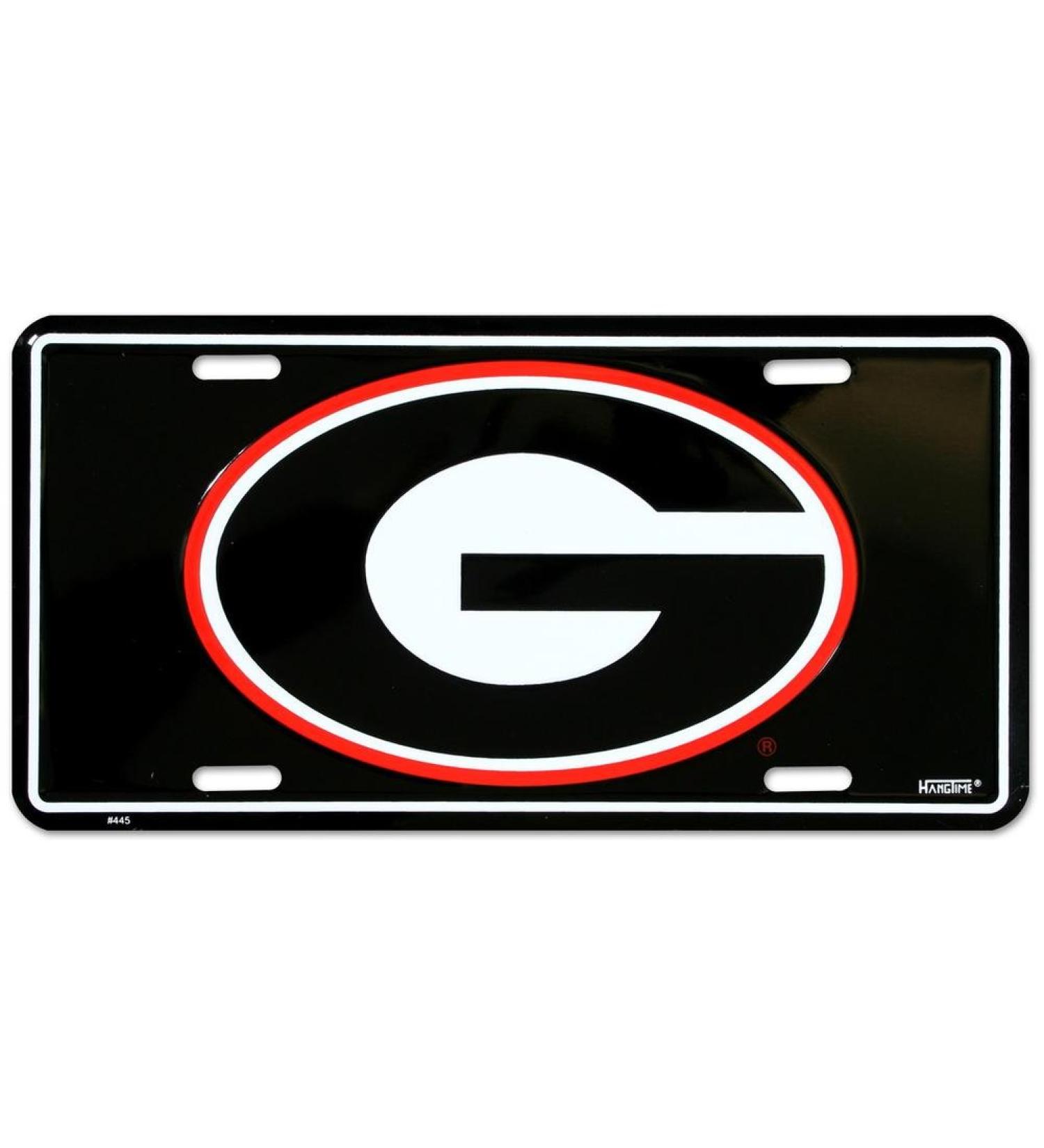 University of Georgia License Plate Tin Sign 6 x 12in