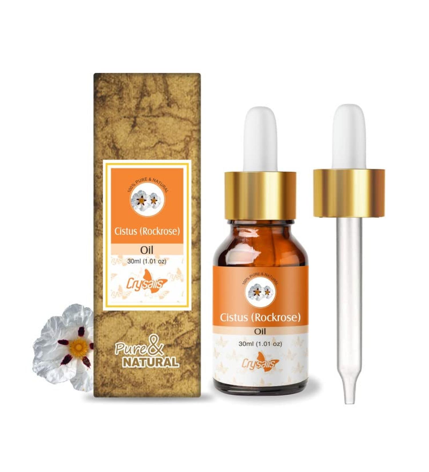 Crysalis Cistus Oil 1.01 Fl Oz (30ml) - Premium Quality Cistus Oil for Skincare | Fast International Shipping - Buy Online on GoSupps.com