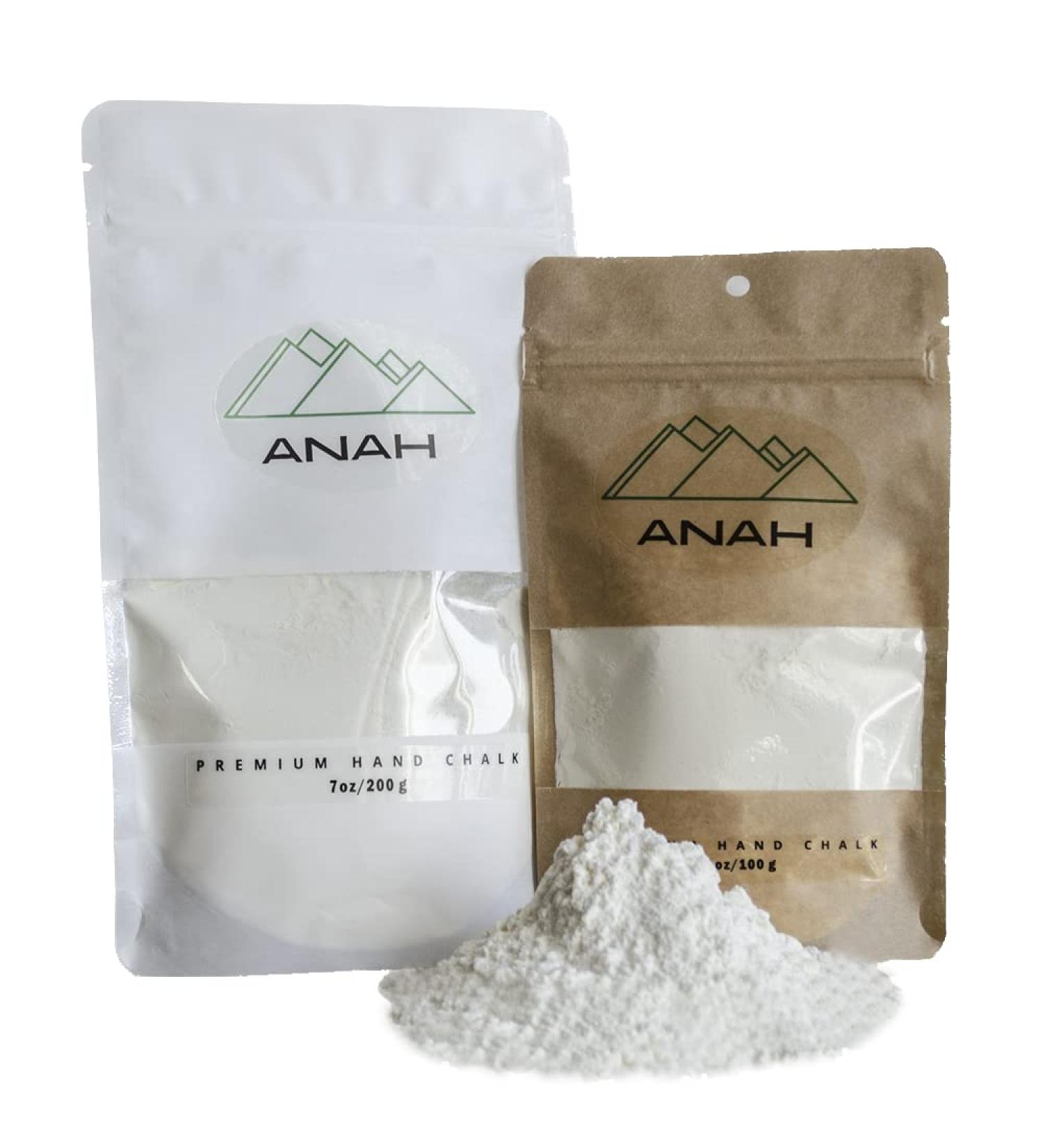 ANAH Premium Hand Chalk. Designed for Athletes  Rock Climbing  Tennis  Weight Lifting and Gym Professionals. for Sensitive Skin ANAH Presents The New Version of Hand Chalk. 3.5oz/100g - Buy Online on GoSupps.com