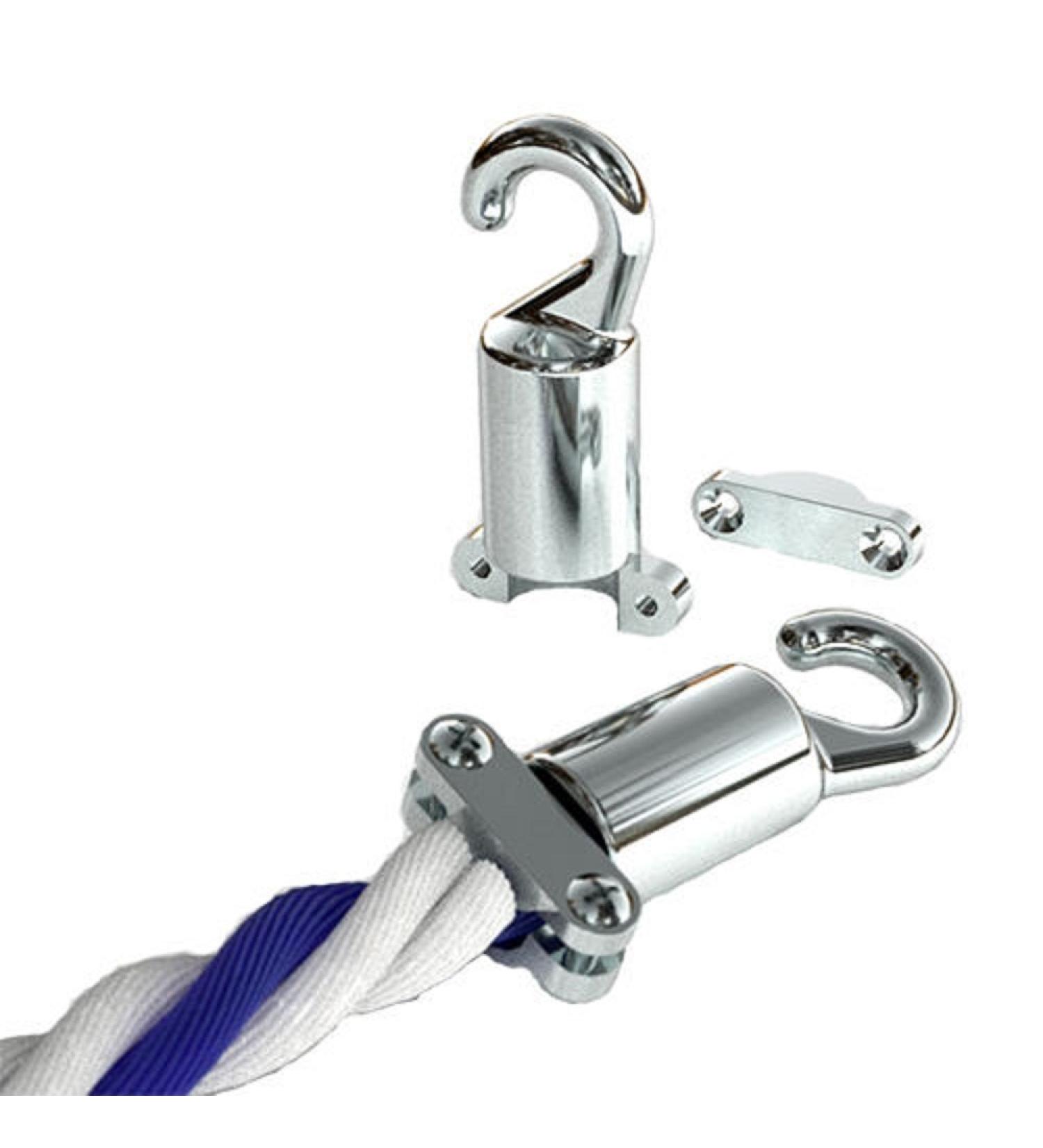 Perma-Cast PH53 Chrome Plated 3/4 Inch Rope Hook - Cleat Type