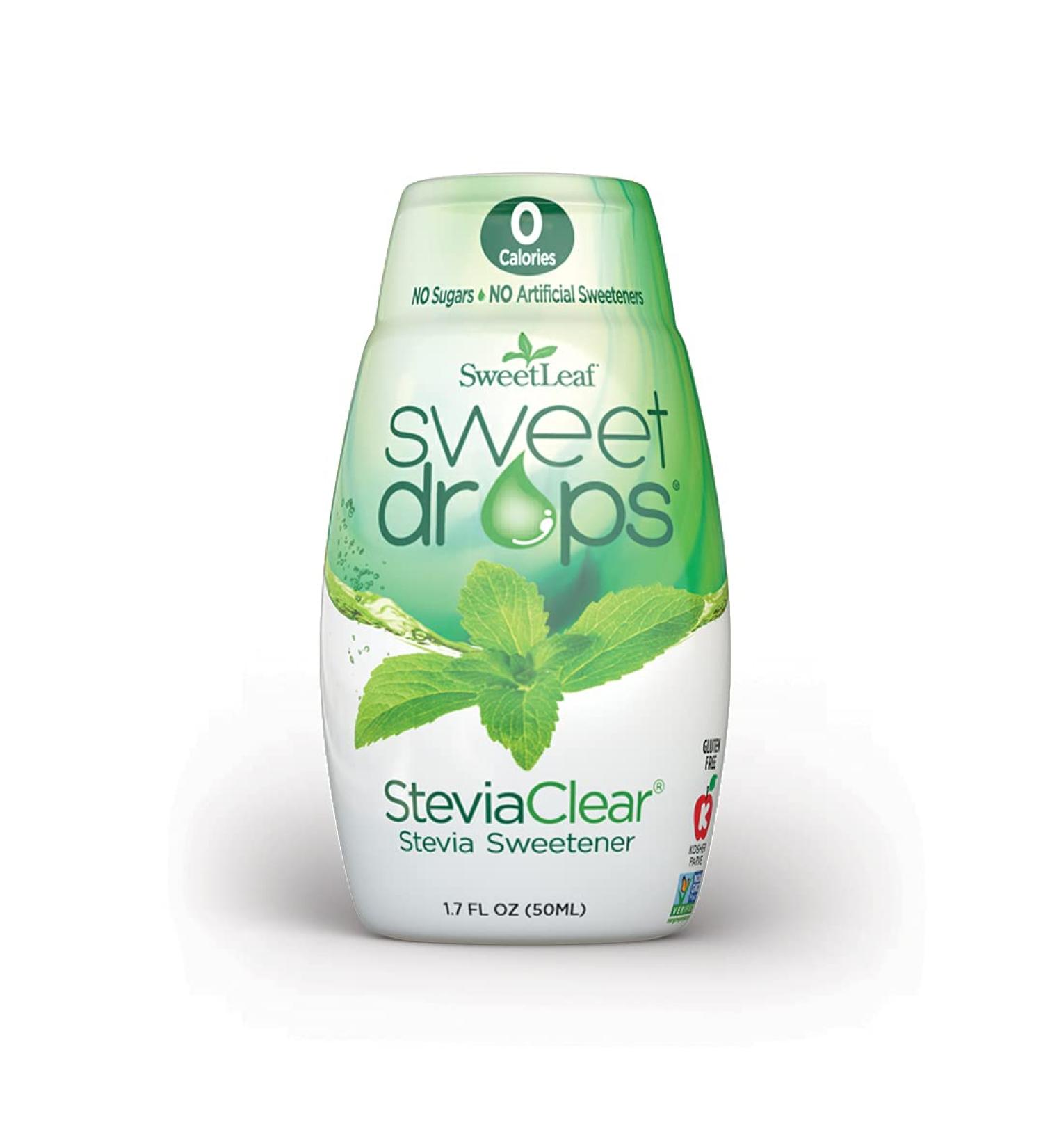 Sweet Leaf Sweet Drops Stevia - 1.7 oz Liquid Sweetener | Sugar-Free Natural Flavor - Buy Online on GoSupps.com