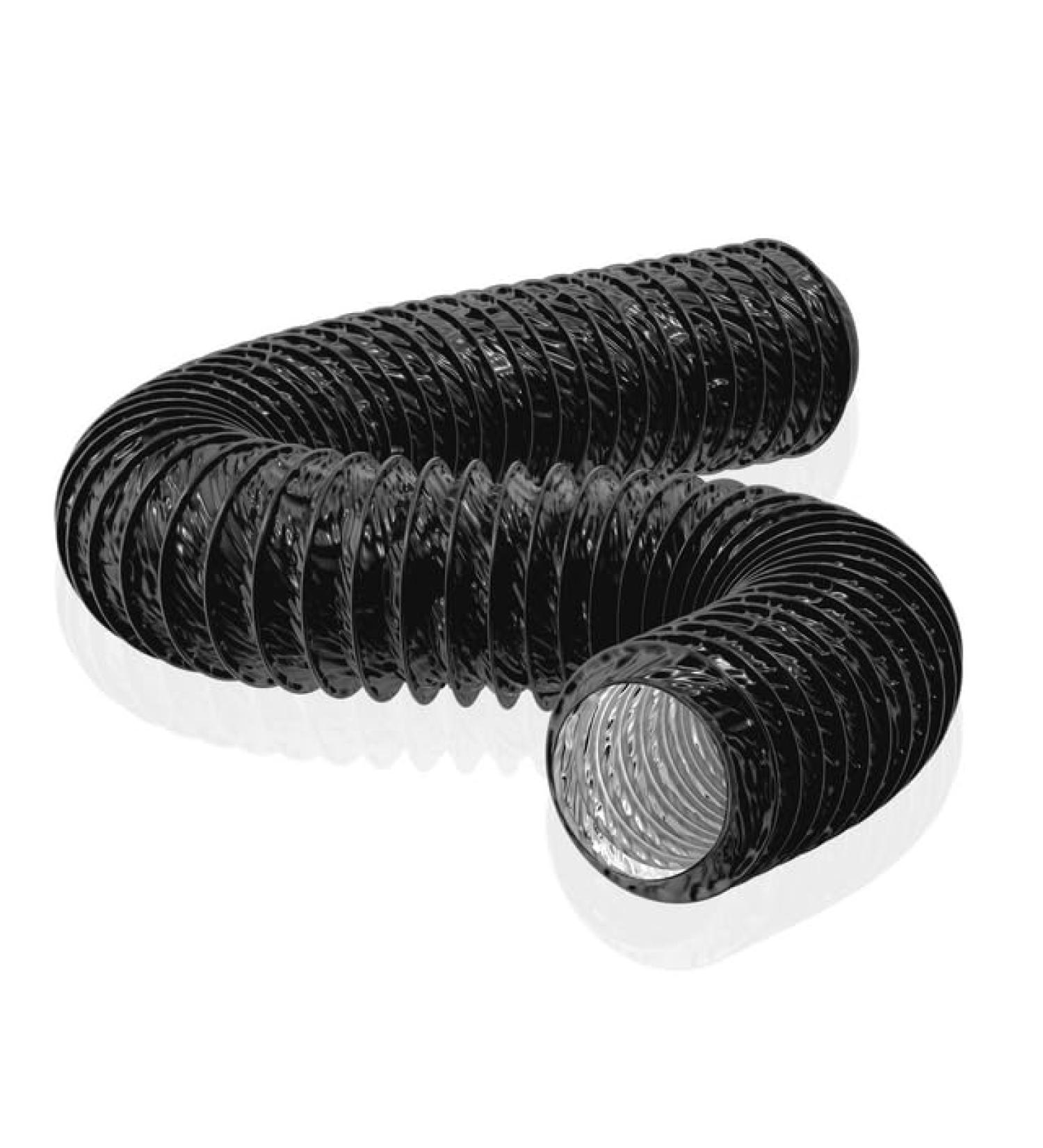 HG Power Exhaust Hose 150mm - 5m Flexible PVC Aluminum Tube - Sound Insulated & Heat Resistant - Ventilation Hose for Exhaust Air Valves - Black 6-Inch Exhaust Air Pipe - Buy Online on GoSupps.com