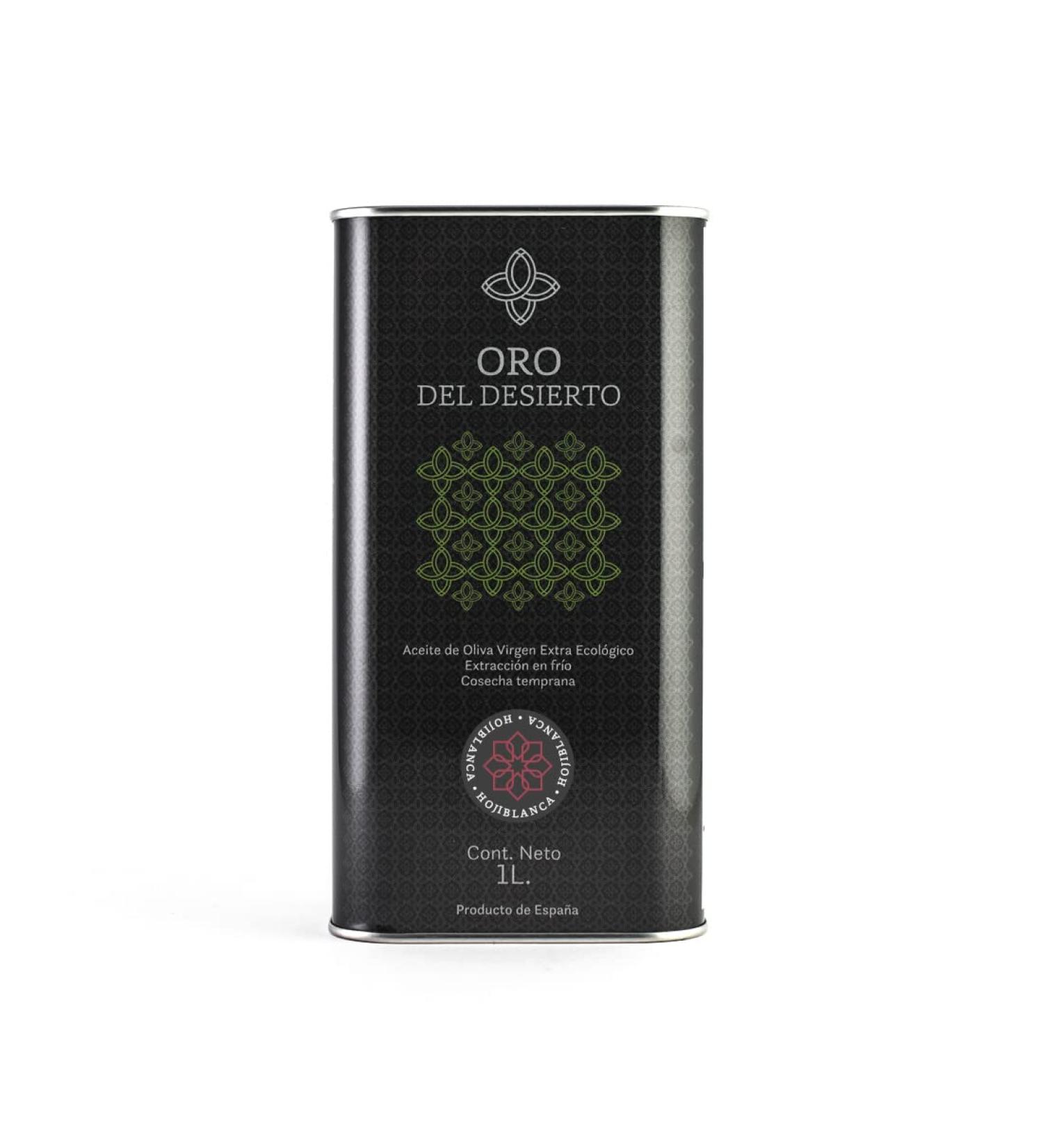 Oro del Desierto Extra Virgin Organic Olive Oil - Hojiblanca - 1litre Tin
