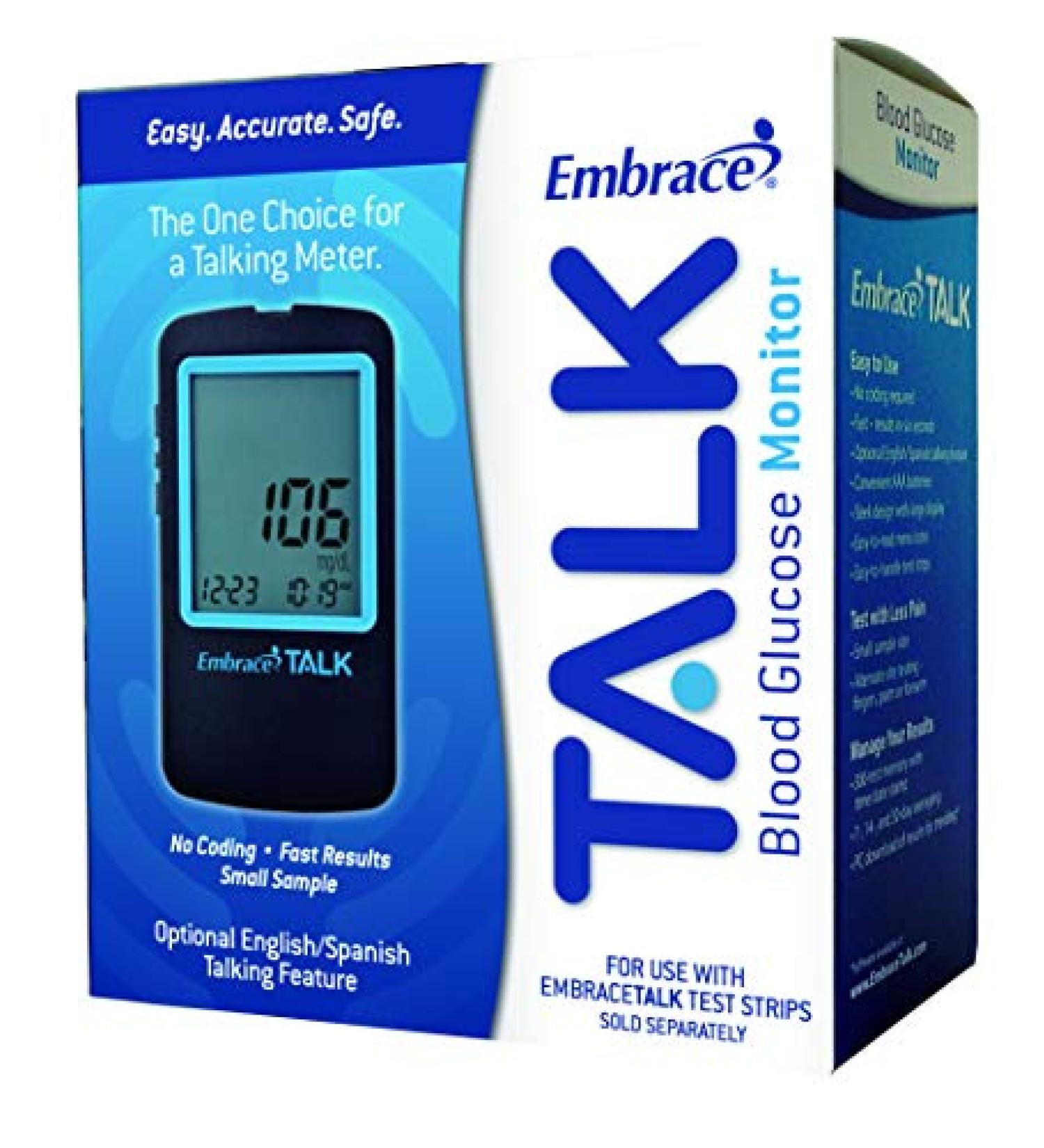 Embrace Blood Glucose Monitoring System - Accurate Blood Sugar Monitoring - Buy Online on GoSupps.com