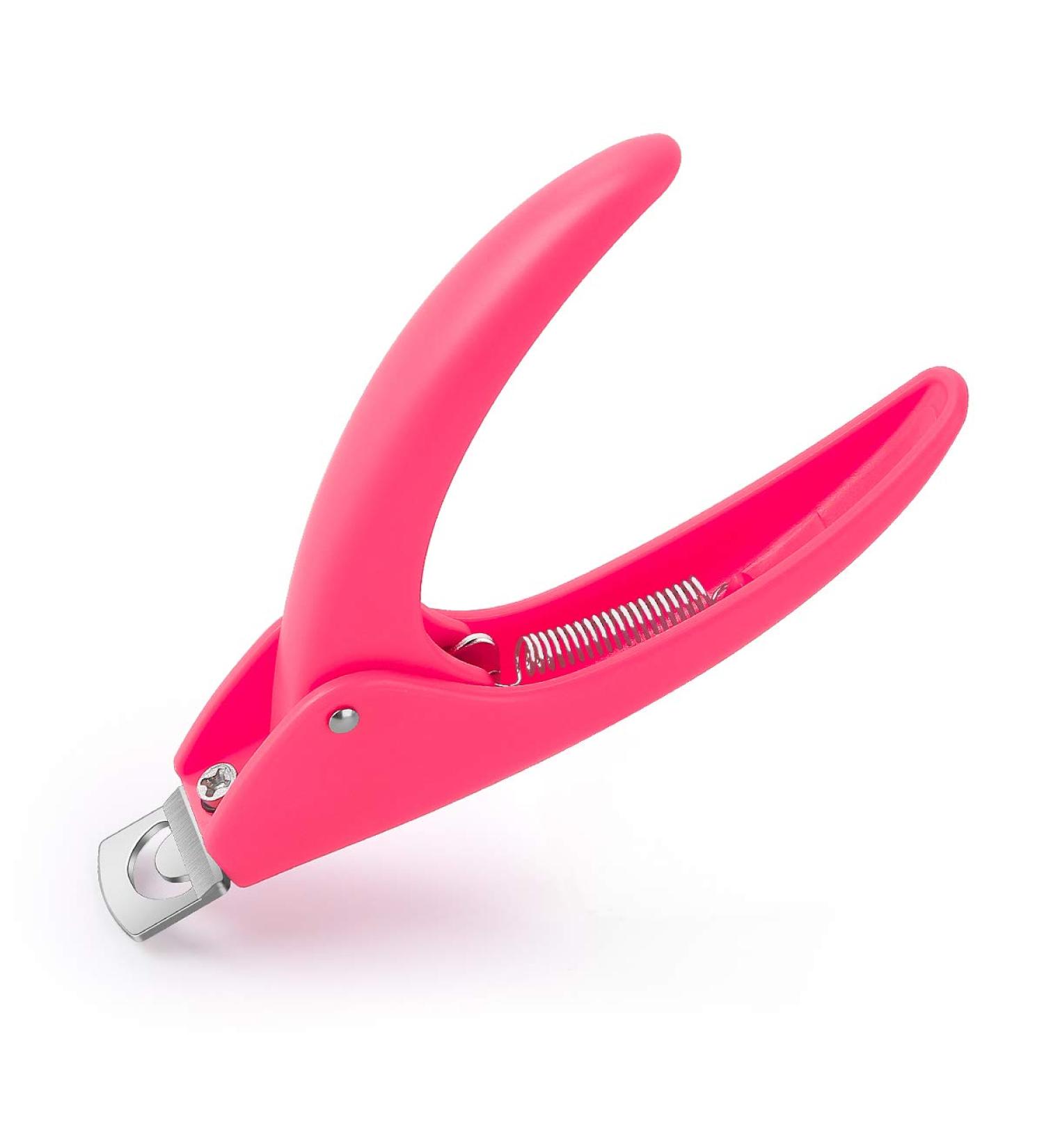 Dr.nail Acrylic Nail Clipper - Professional False Nails Cutter and Trimmer - Pink - Buy Online on GoSupps.com