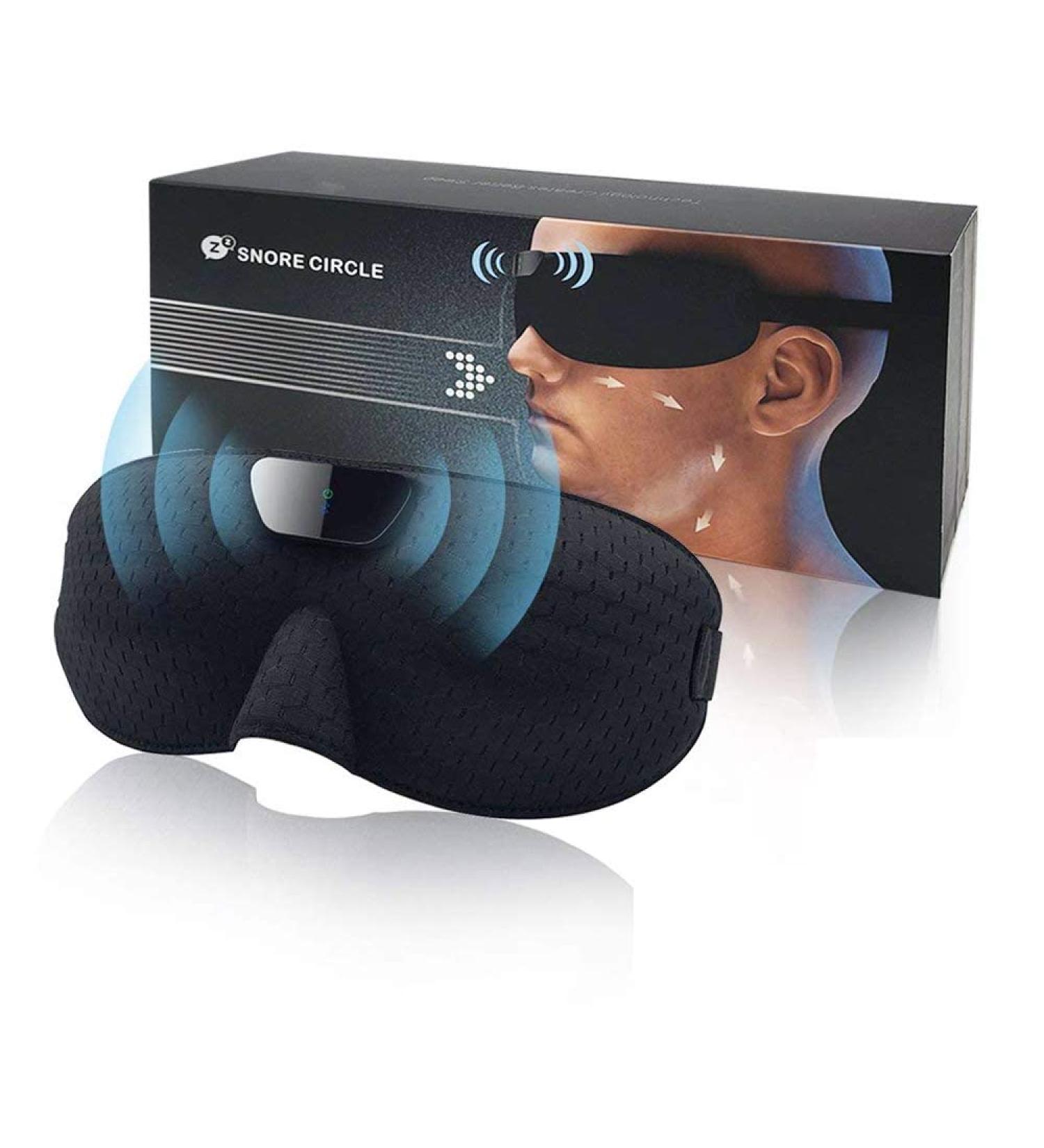 Smart Anti-Snoring Device Eye Mask with Bluetooth Technology for Men and Women - Snore Solution and Sleep Aid with Data Recording and Analysis - Buy Online on GoSupps.com