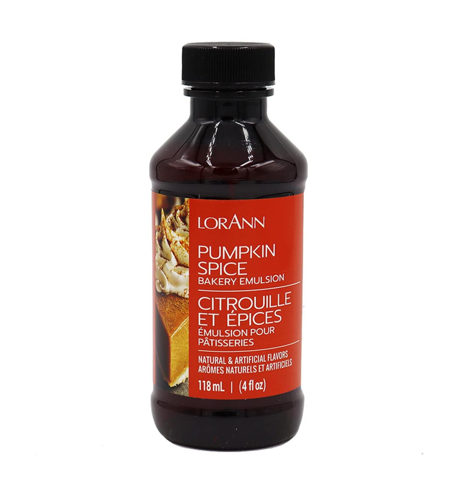 Buy LorAnn Pumpkin Spice Bakery Emulsion - 4 oz Bottle | Premium Quality - Buy Online on GoSupps.com