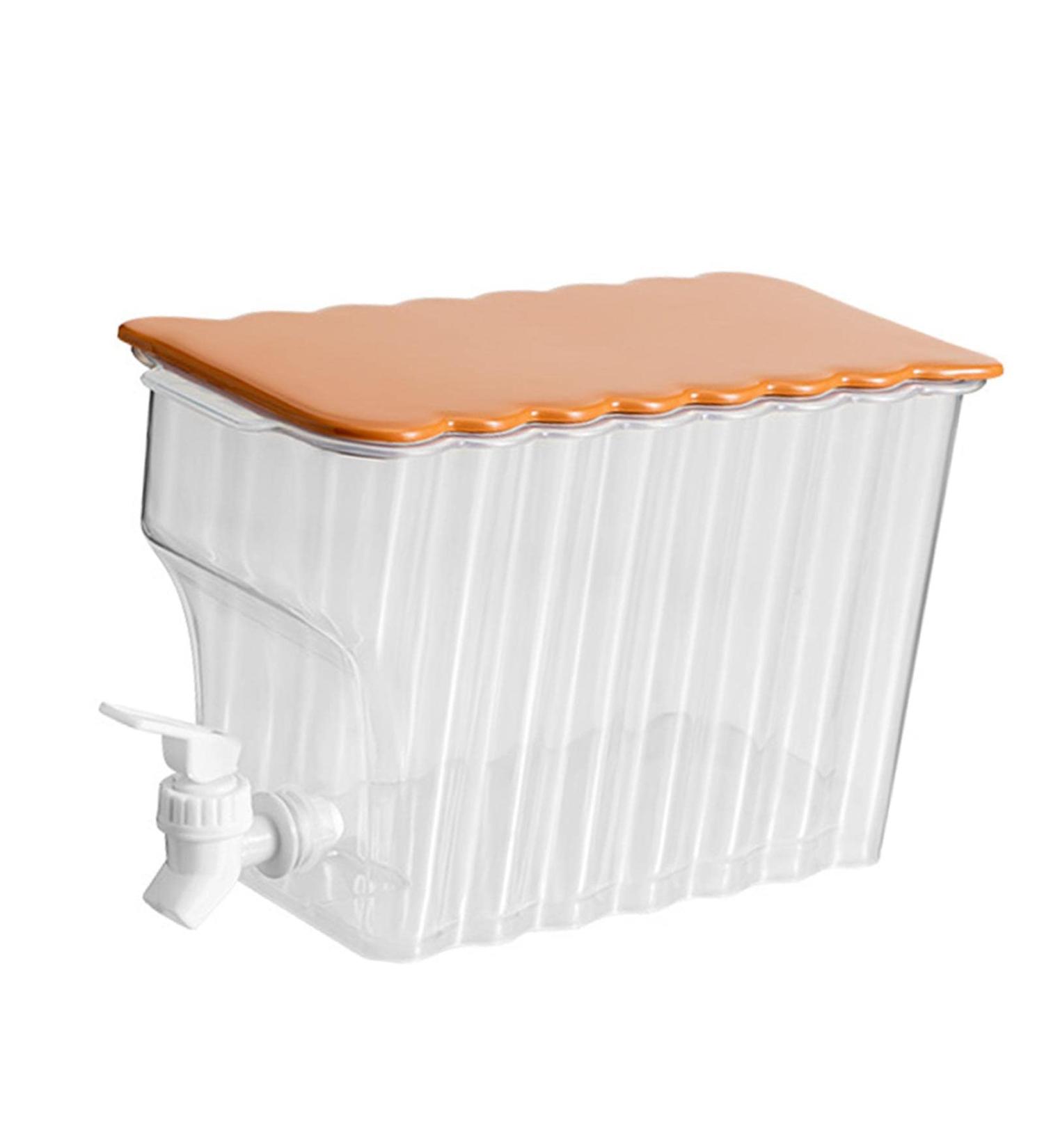 Cold Kettle with Faucet - 2 in 1 Drink Dispensers for Parties | Cold Kettle with Faucet in Refrigerator Leak-Proof Water Container for Iced Tea Juice Cola Lemonade 3.6L Dtt White - Buy Online on GoSupps.com