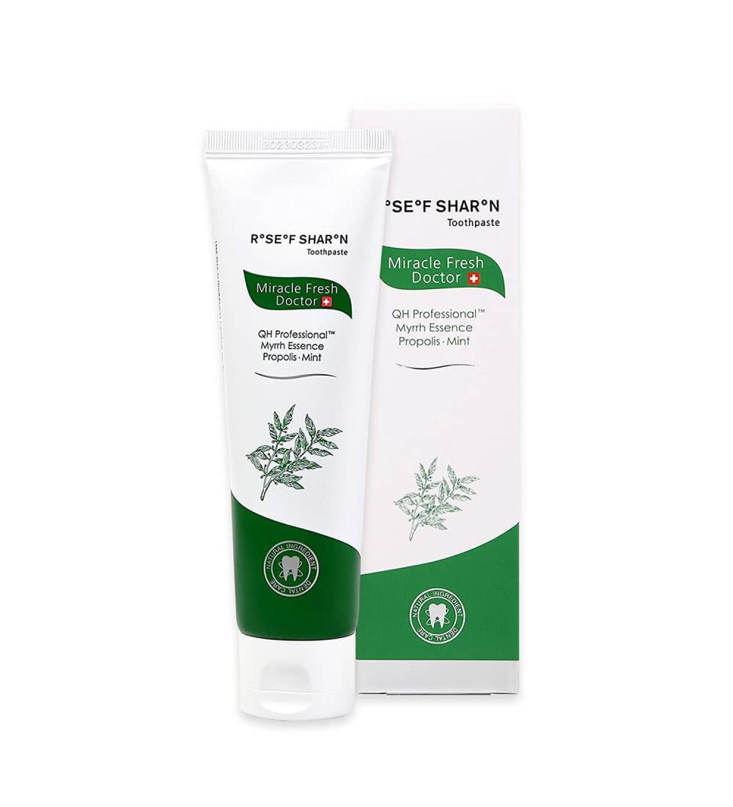 Rose of Sharon Toothpaste for Sensitive Teeth - SLS Free Natural Ingredients | 4.23oz - International Shipping Available - Buy Online on GoSupps.com