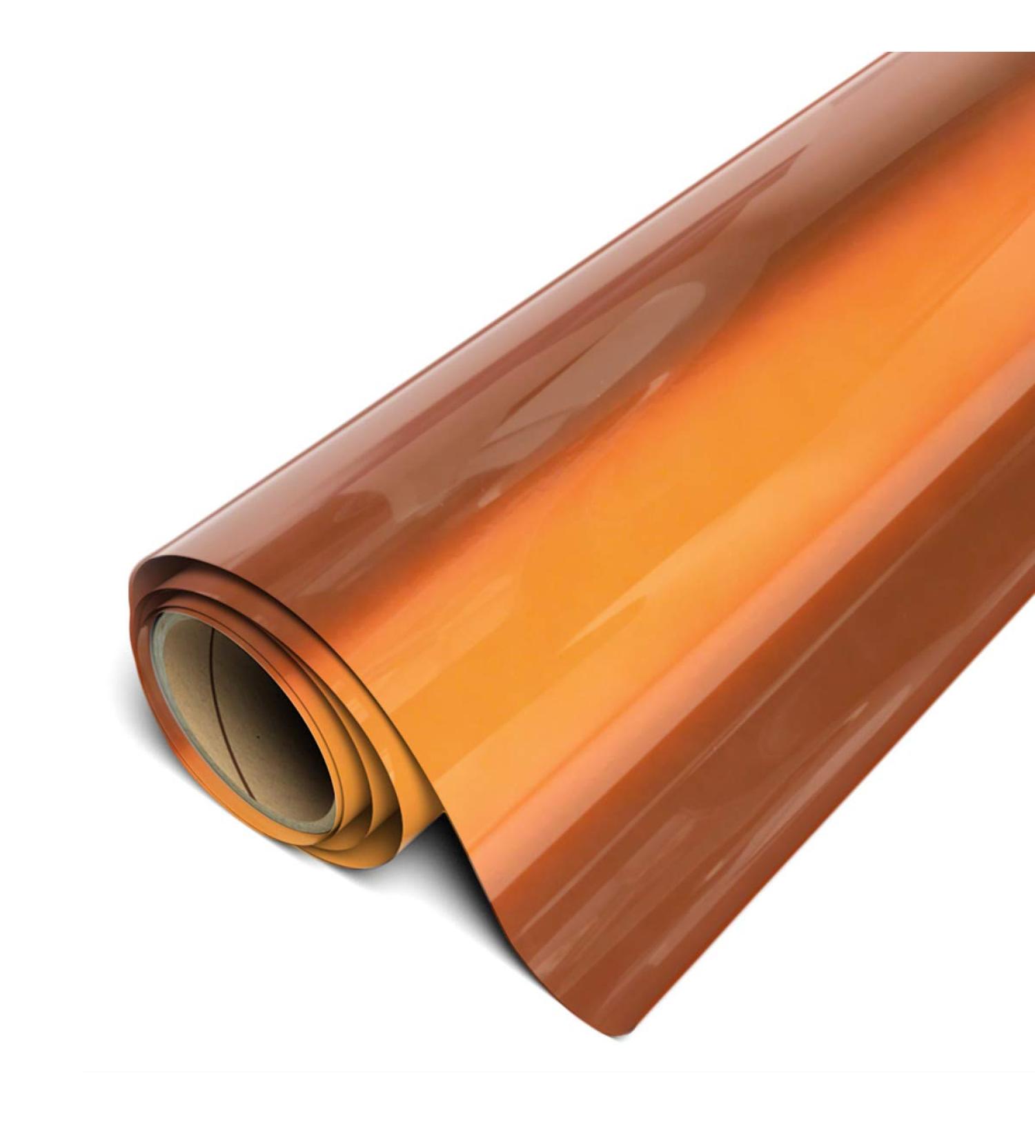 Siser EasyWeed Heat Transfer Vinyl 11.8 x 5ft Roll (Electric Copper) - Compatible with Siser Romeo/Juliet & Other Professional or Craft Cutters - Layerable - CPSIA Certified