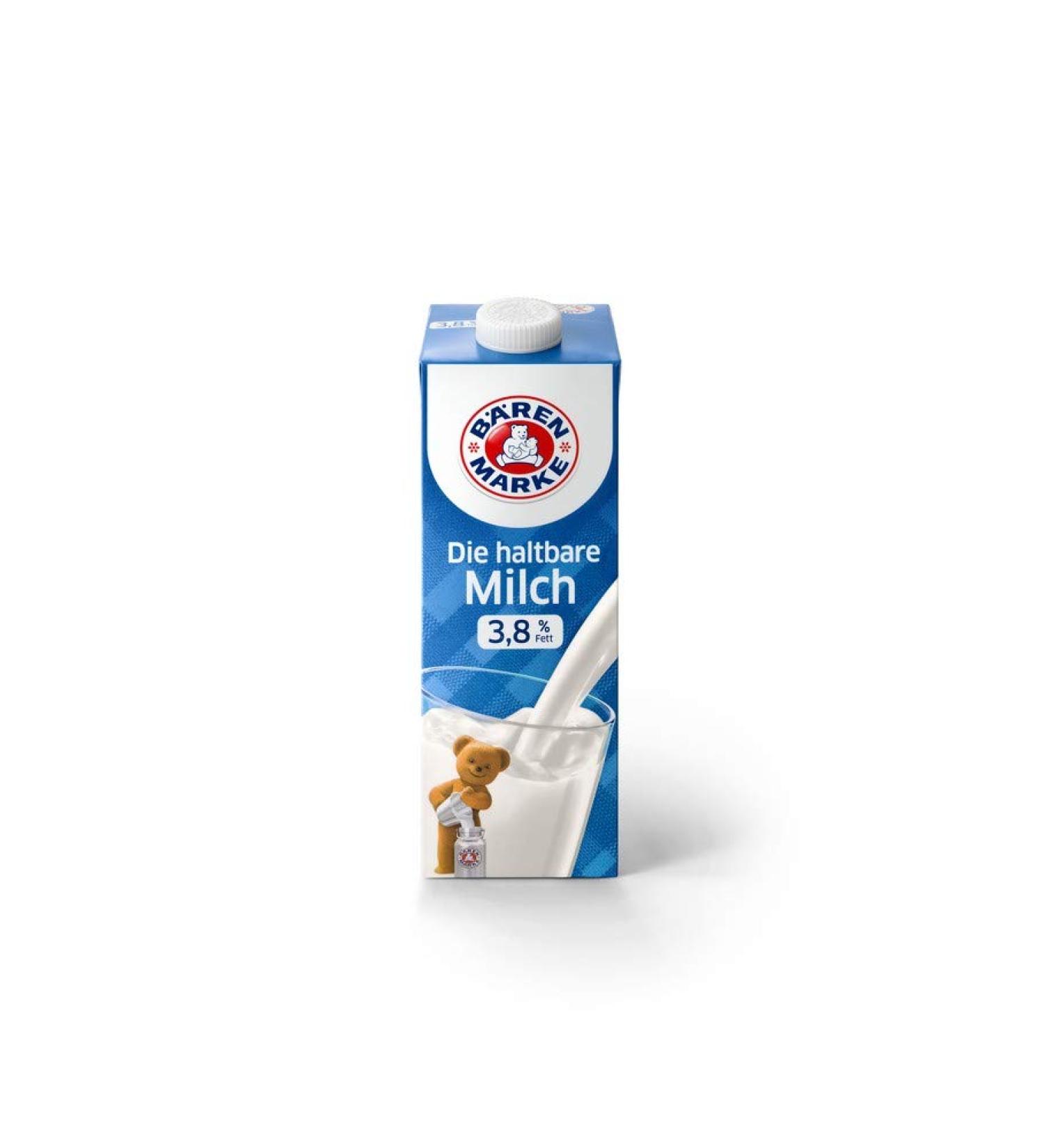 B renmarke the long-life milk 3.8% fat 1 liter pack of 12 (12 x 1 l) tasteless 1 l (pack of 12)