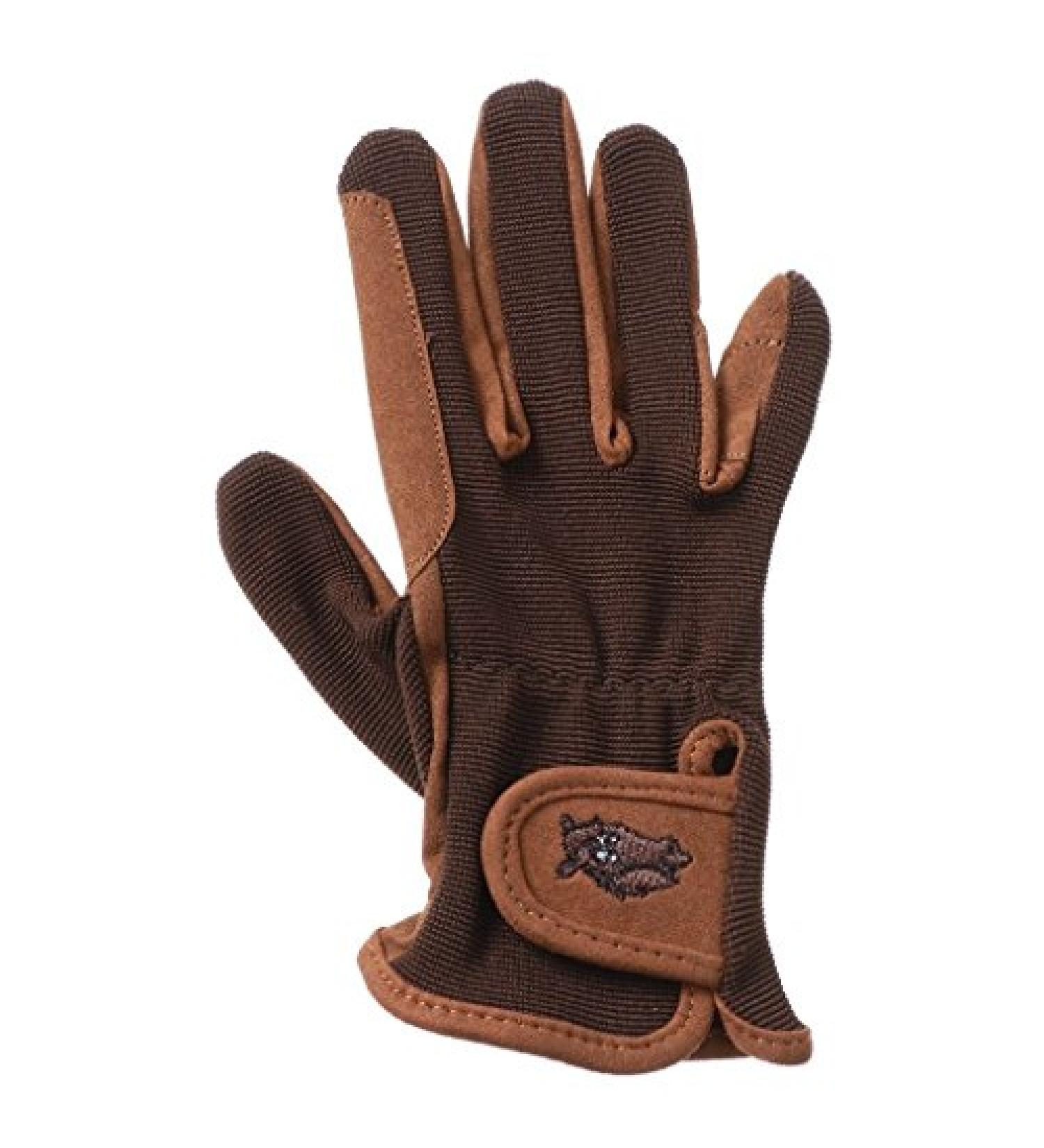 Tough-1 Childs Pony Gloves Brn/Choc 6-8