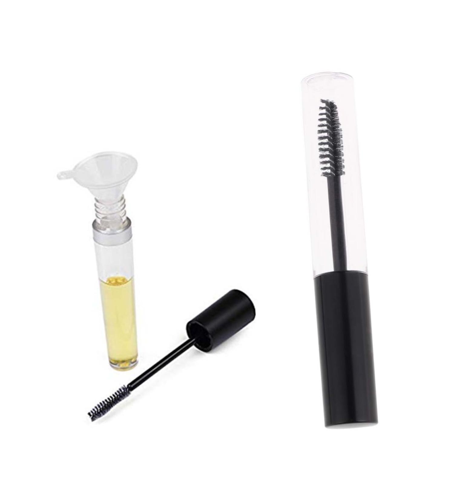 DOITOOL 3pcs Empty Eyelash Tube Black Outfit Refillable Eyelash Tube Bottle Mascara Bottle Straw Travel Vial 1 g (Pack of 1) As Shown - Buy Online on GoSupps.com