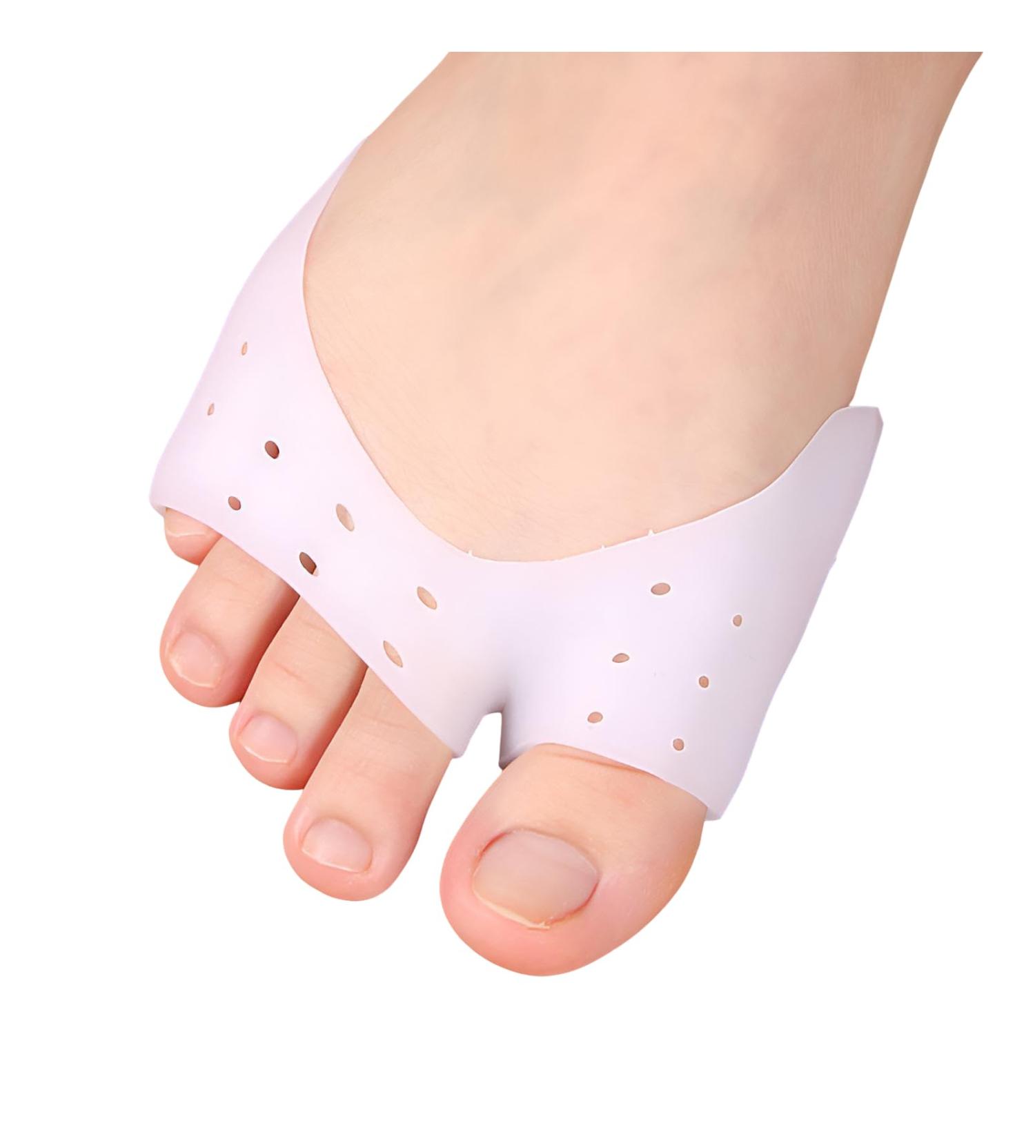 Toe Protection Silicone Gel Caps - 2 Pairs for Ballet & High Heel Shoes | Soft Toe Shear & Pump Guards for Men & Women - Buy Online on GoSupps.com