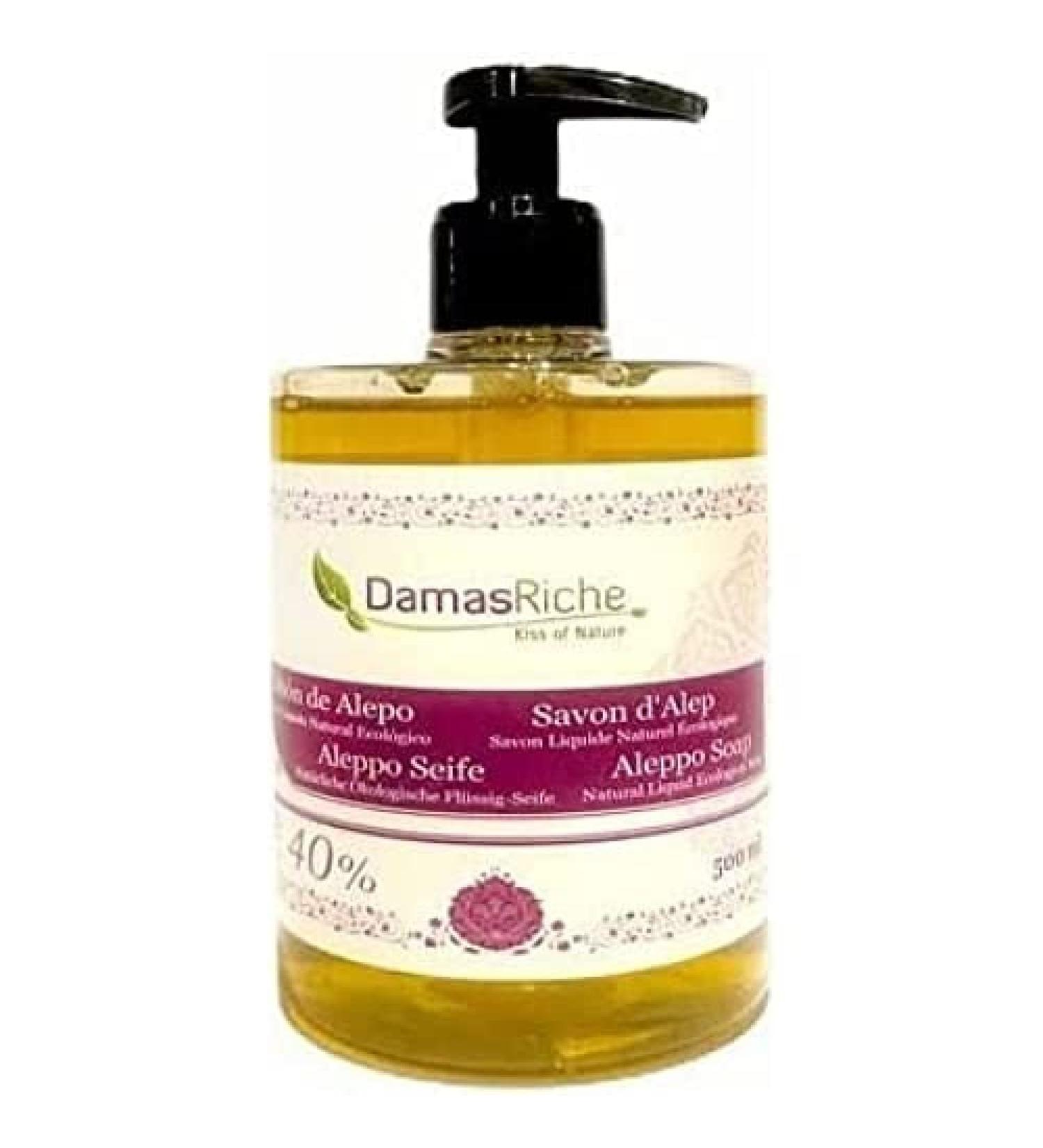 EcoRiche Liquid Aleppo Soap 40 500 ml Jar of 500 ml 200 g