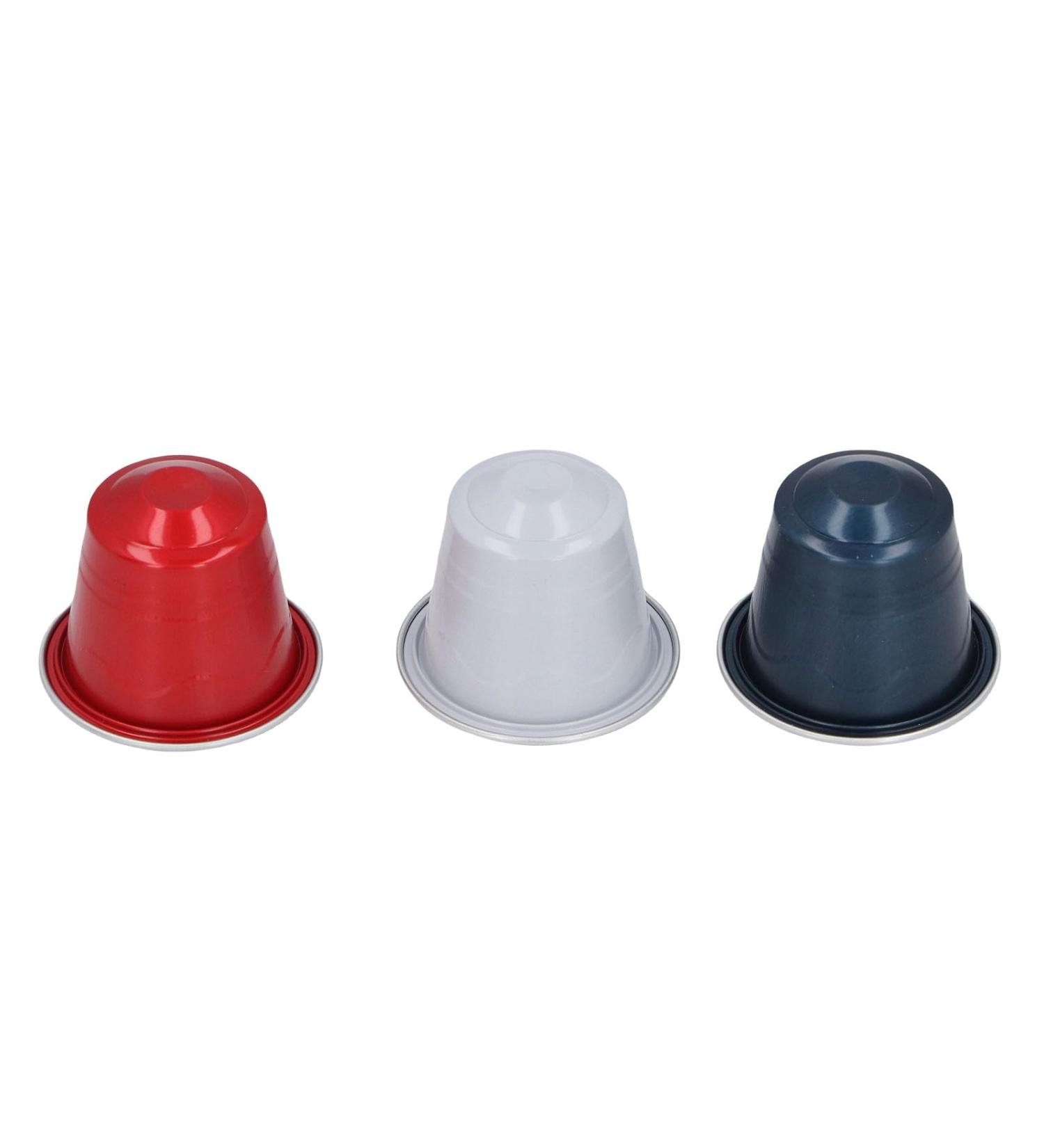  Riuulity 50 Refillable Coffee Capsules with Aluminum Lids Reusable Plastic Coffee Capsules to Customize Your Drinks - Buy Online on GoSupps.com