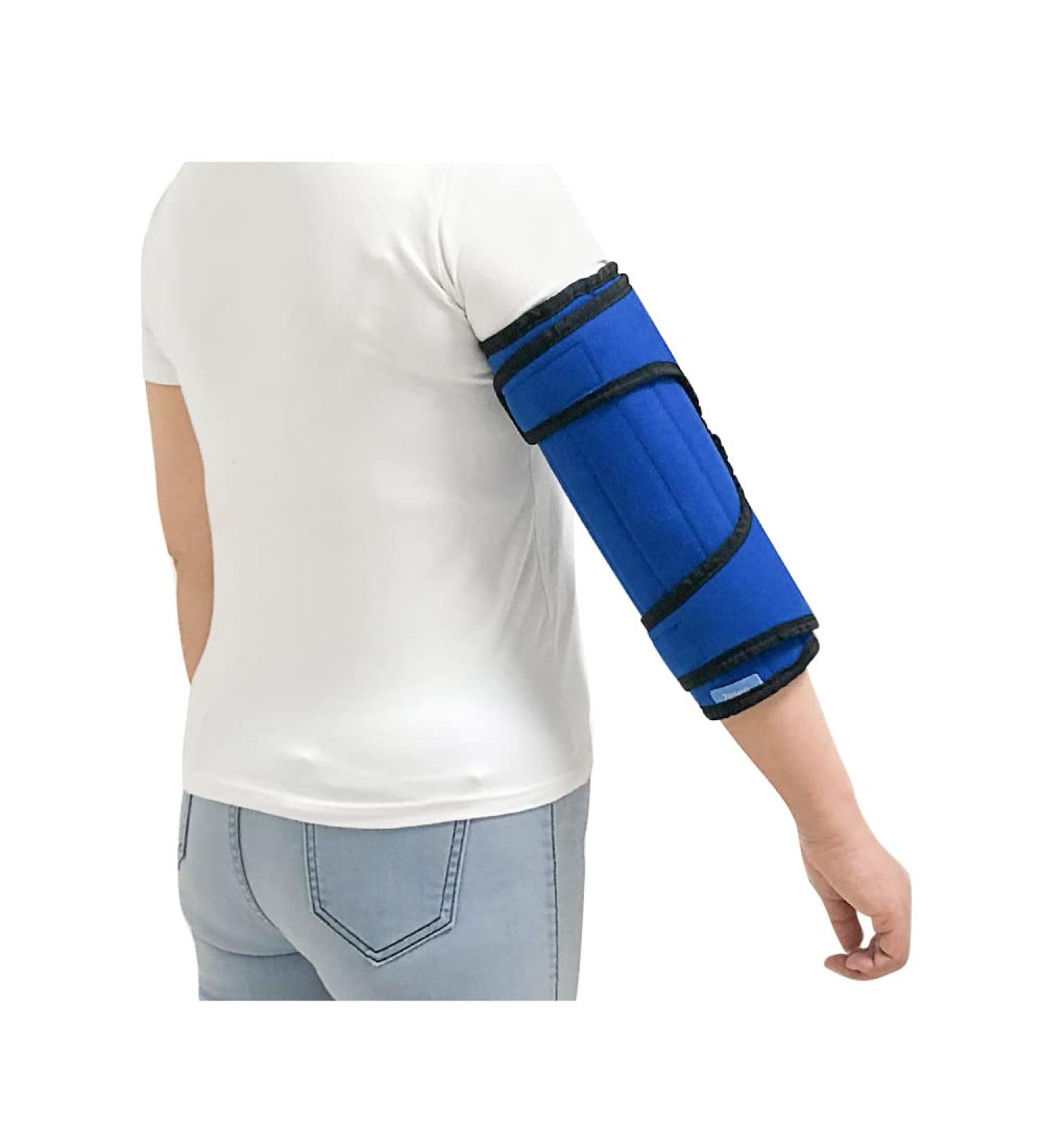 Zelen Elbow Splint Immobilizer - Effective Ulnar Nerve & Cubital Tunnel Support Brace for Tendonitis & Arthritis - Large Night Elbow Stabilizer - Buy Online on GoSupps.com