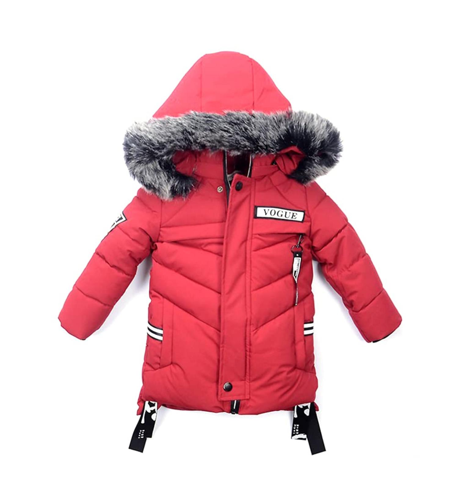Odziezet Baby Boy Down Coat - Kids Hooded Puffer Jacket, Red, 4-5 Years - Buy Online on GoSupps.com