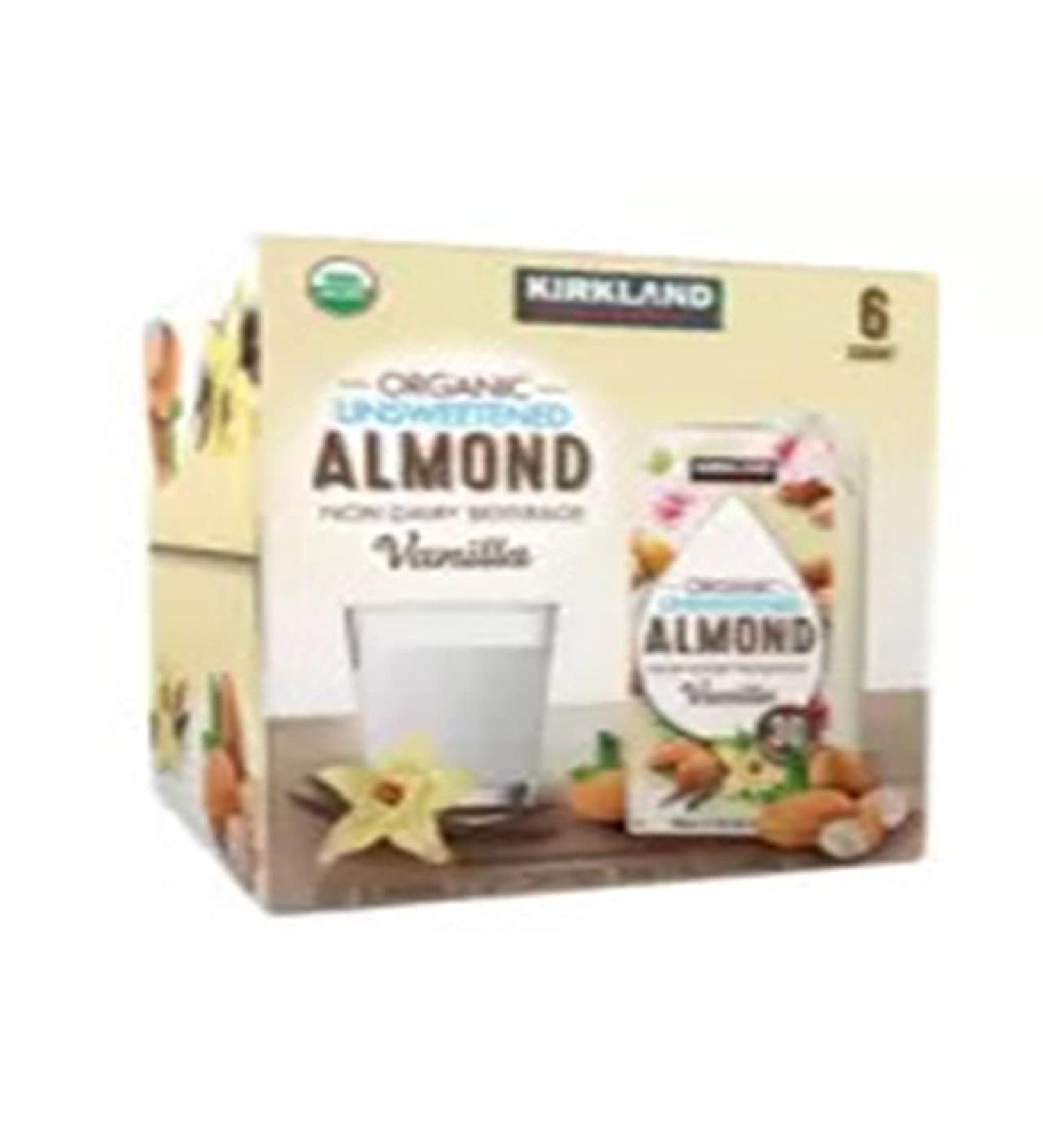 Kirkland Signature Organic Almond Unsweetened Beverage 31.9 Fl Oz Pack of 6 - Buy Online on GoSupps.com