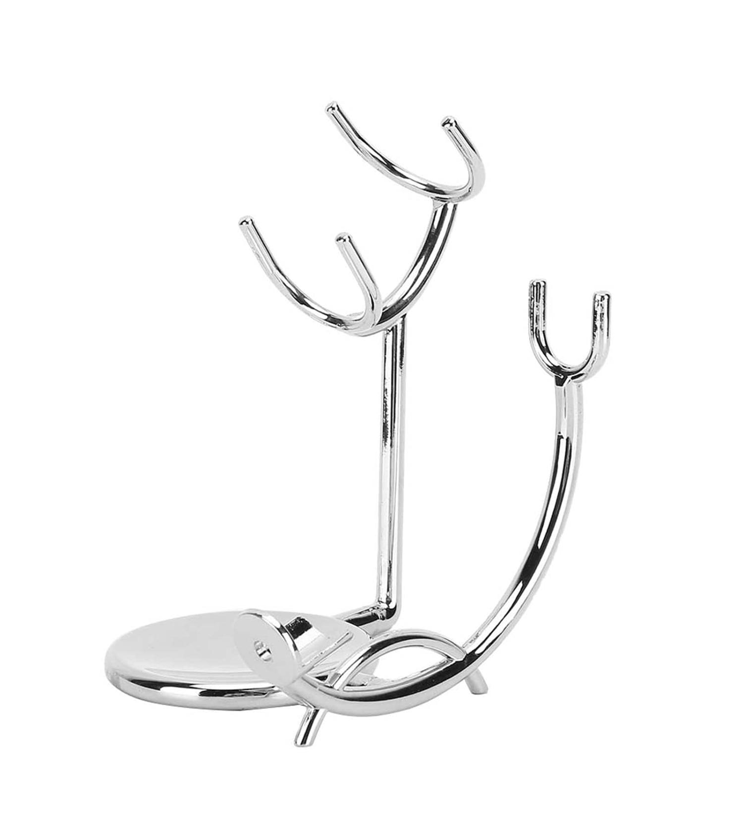 Premium Galvanic Metal Shaving Brush & Razor Holder Stand for Men - Organize Your Shaving Essentials | International Shipping Available - Buy Online on GoSupps.com