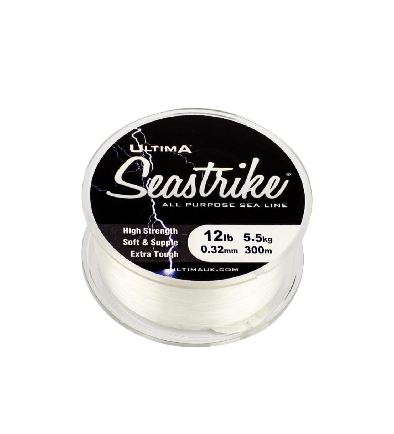 ULTIMA Seastrike Sterk Fishing Line 300m - Transparent 0.32mm - 12.0lb/5.5kg - Unisex Adult - International Shipping Available - Buy Online on GoSupps.com
