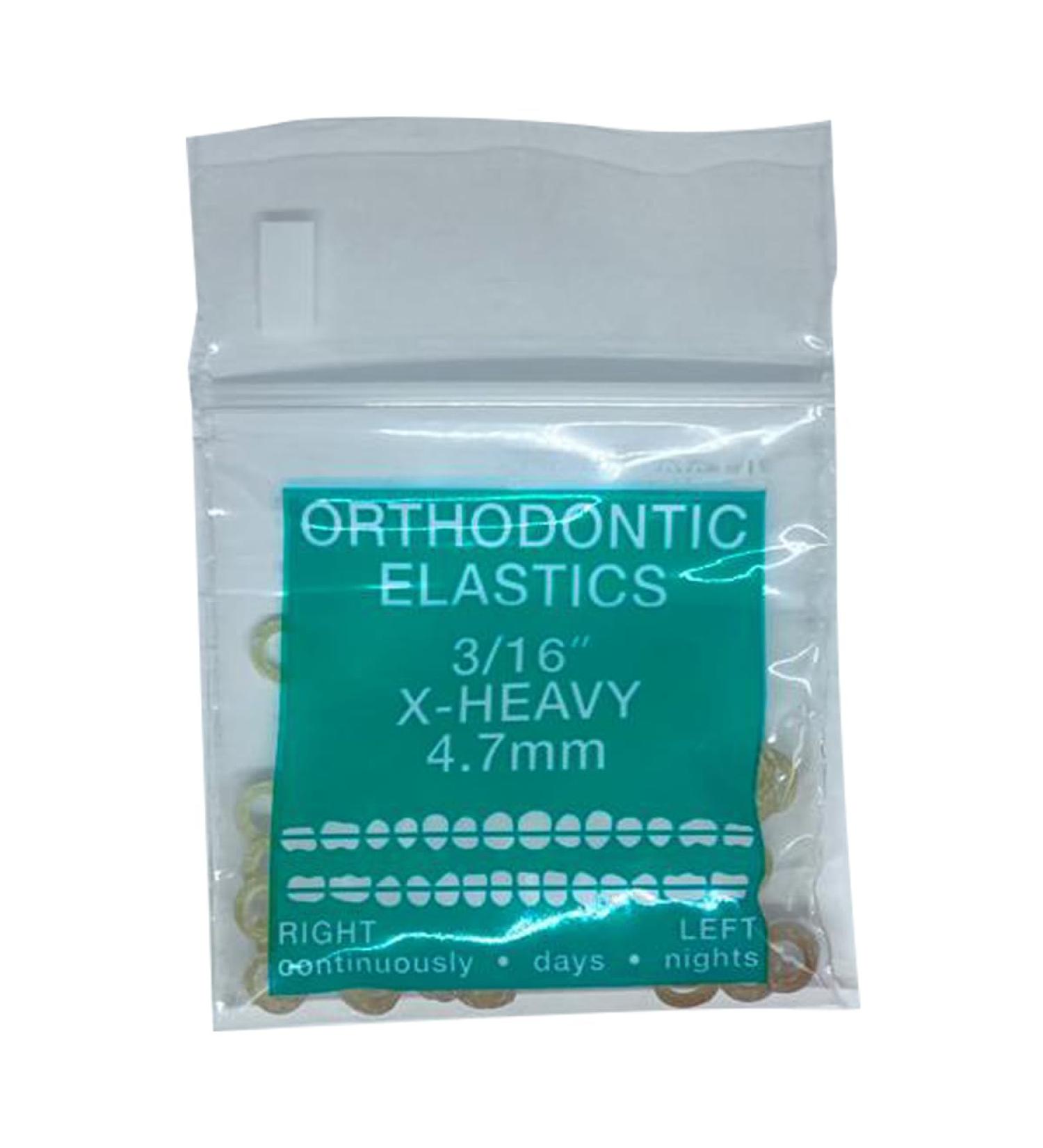 Orthodontic Intraoral Elastics 1000pcs Extra Heavy 3/16" Surgical Latex - Made in USA | Orthodentalusa Corp - Buy Online on GoSupps.com