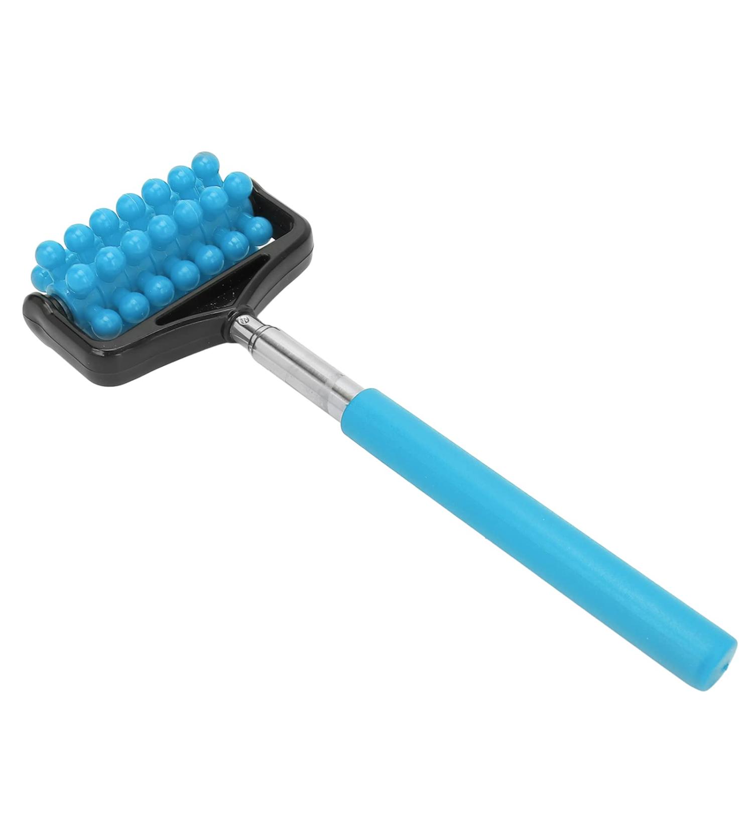 Chiciris Roll Massage Tab - Pain-Relieving Telescopic Flexible & Wear-Resistant 360 Rotation (Sky Blue) - Shop Internationally! - Buy Online on GoSupps.com
