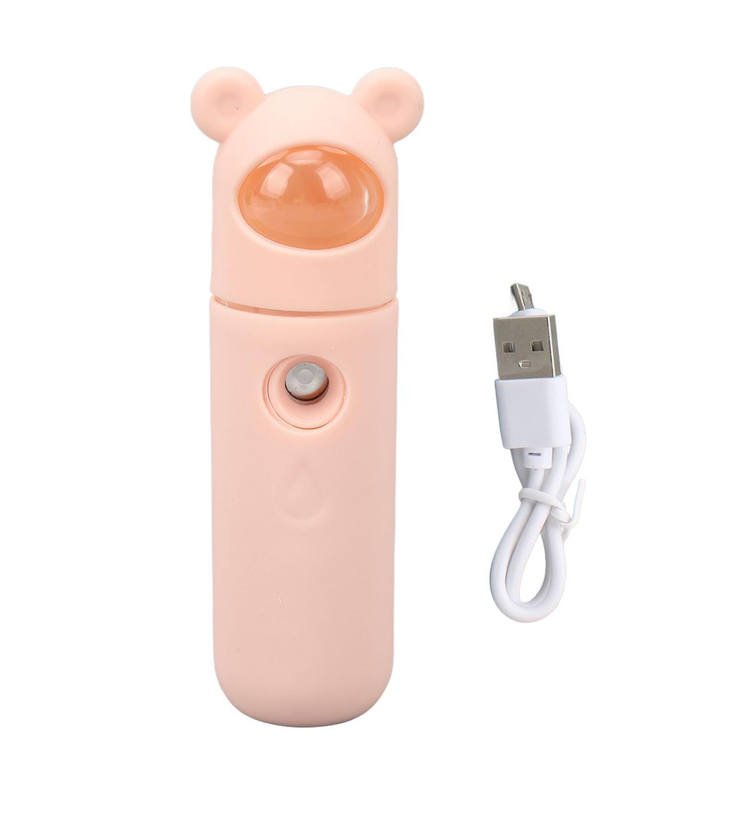 Facial Mister Silicon ABS 18mL Handheld Water Tank Nano Mist Sprayer for Outdoor Travel Camping Hiking Bear - Buy Online on GoSupps.com