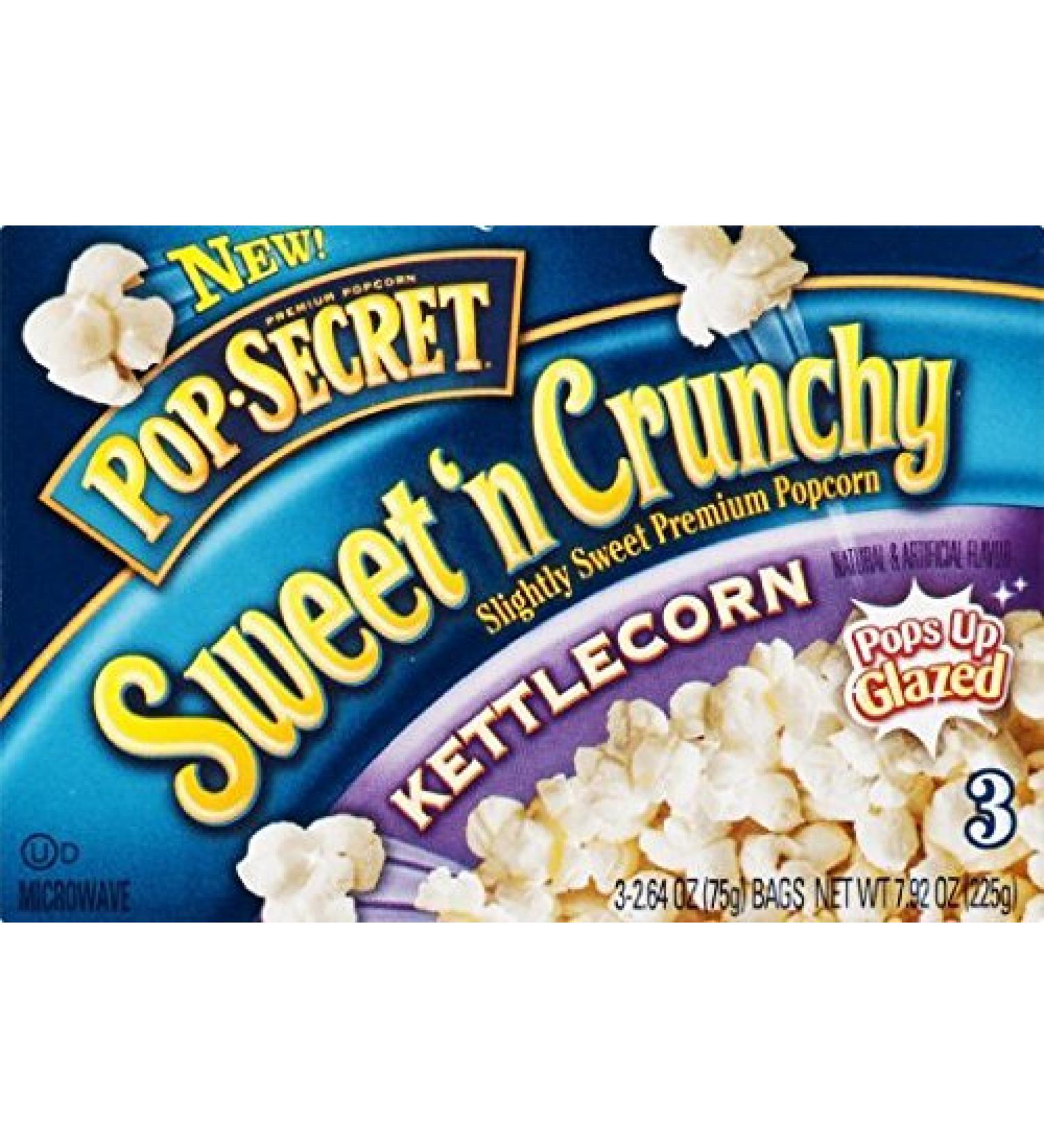 Pop Secret Sweet 'n Crunchy Kettle Corn (Pack of 2) 3 Count Boxes