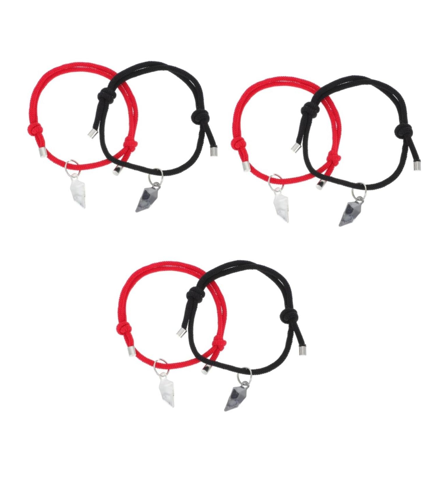 SOIMISS 3 Pairs couple hands romantic gifts trendy bracelets dainty bracelet Couple Wristband Gift friendship bracele girlfriend bracelet Valentine's Day Jewelry Gift Stylish - Buy Online on GoSupps.com