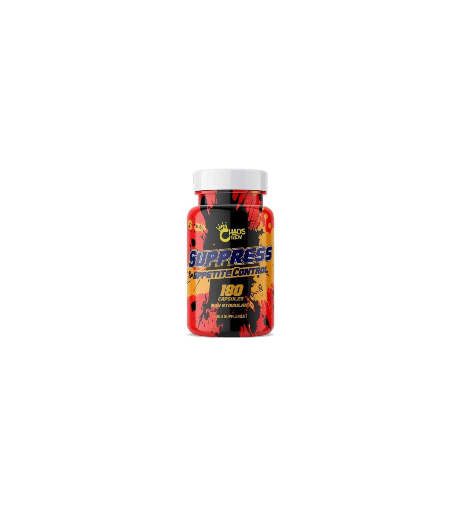 Chaos Crew Suppress Appetite Control 180Caps - Buy Online on GoSupps.com