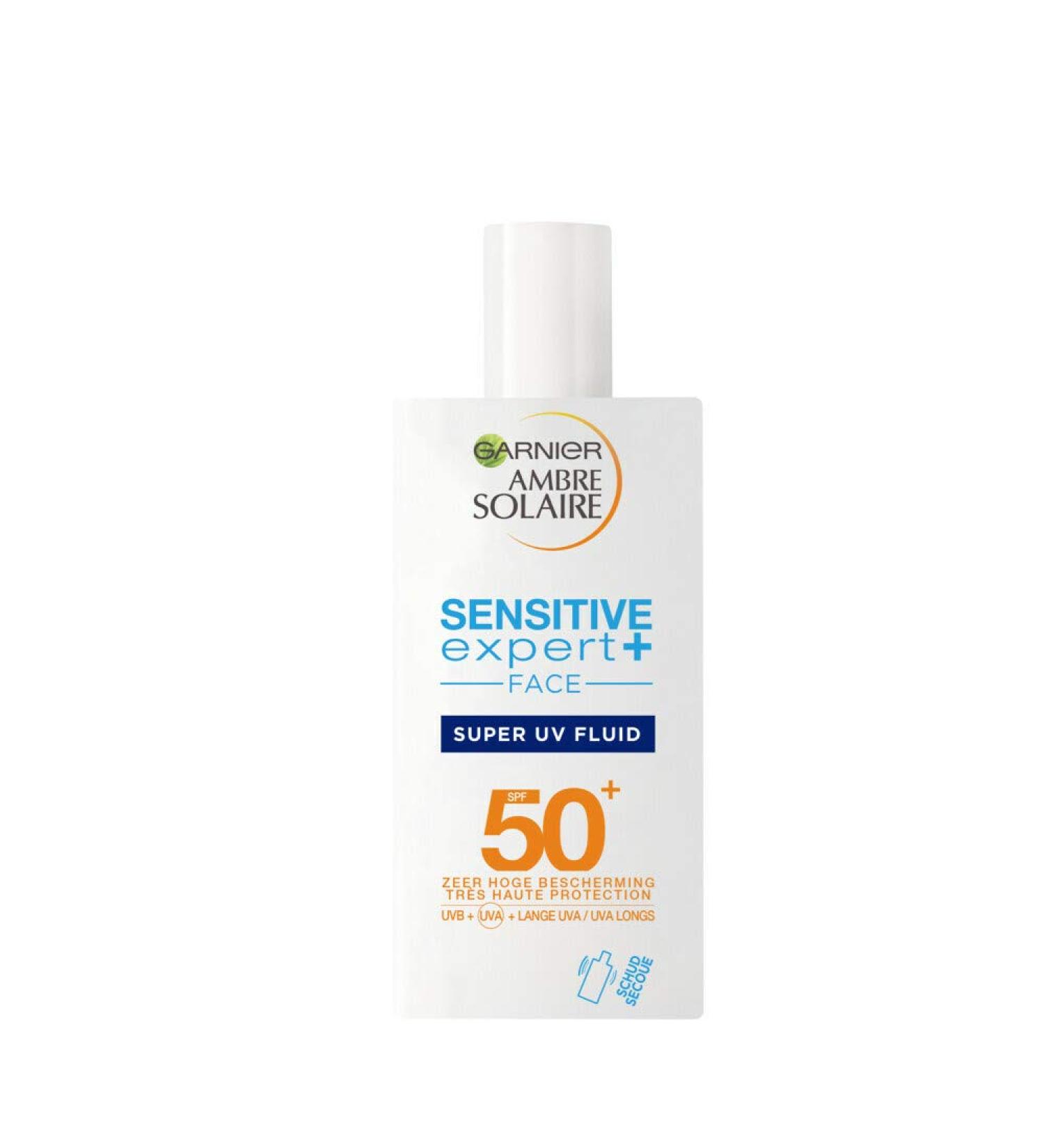 Garnier Ambre Solaire Sensitive Expert+ Face Sun Milk SPF50+ 40 ml - Buy Online on GoSupps.com